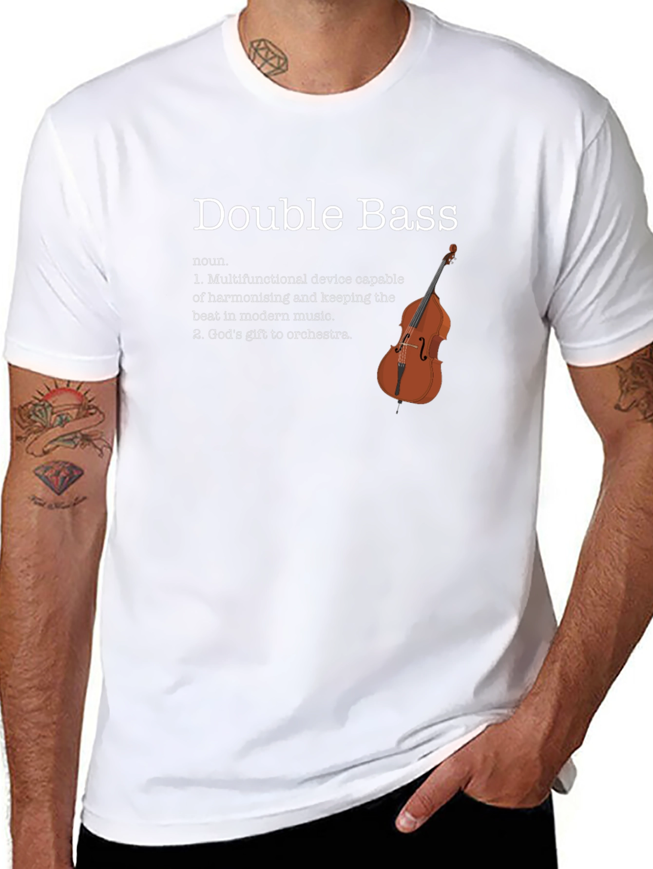 Double Bass Definition T-Shirt - Musician Gift