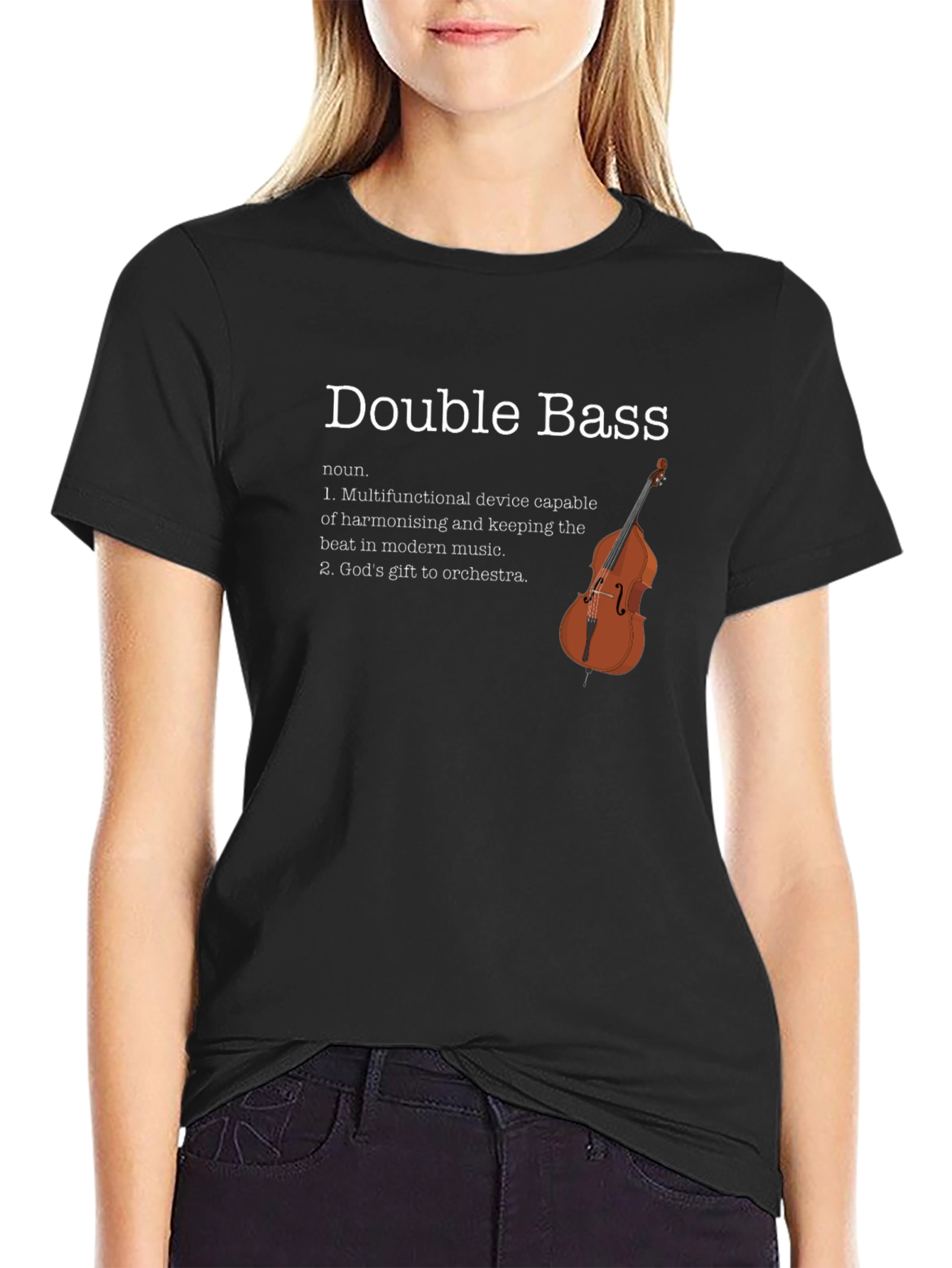 Double Bass Definition T-Shirt - Musician Gift