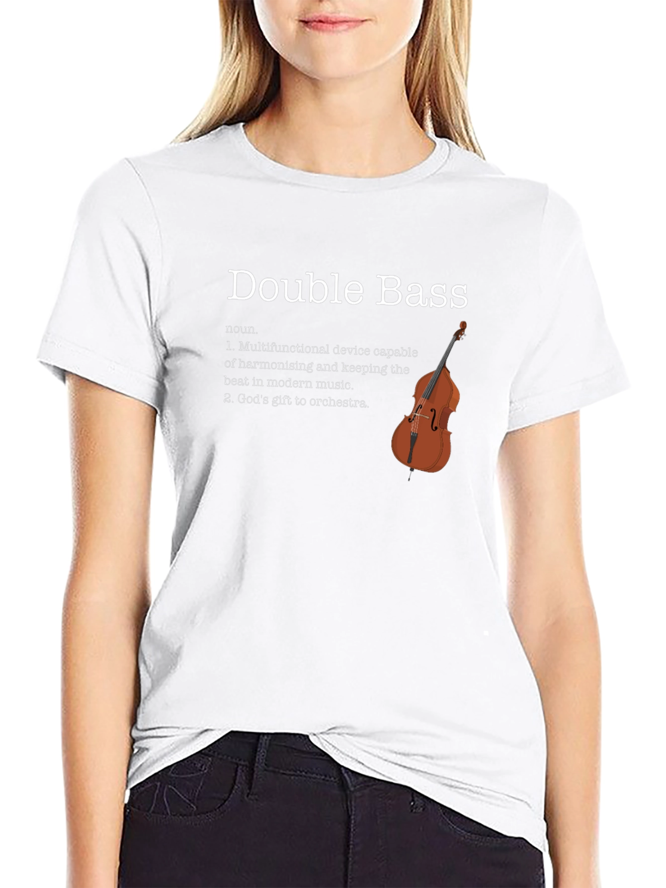 Double Bass Definition T-Shirt - Musician Gift