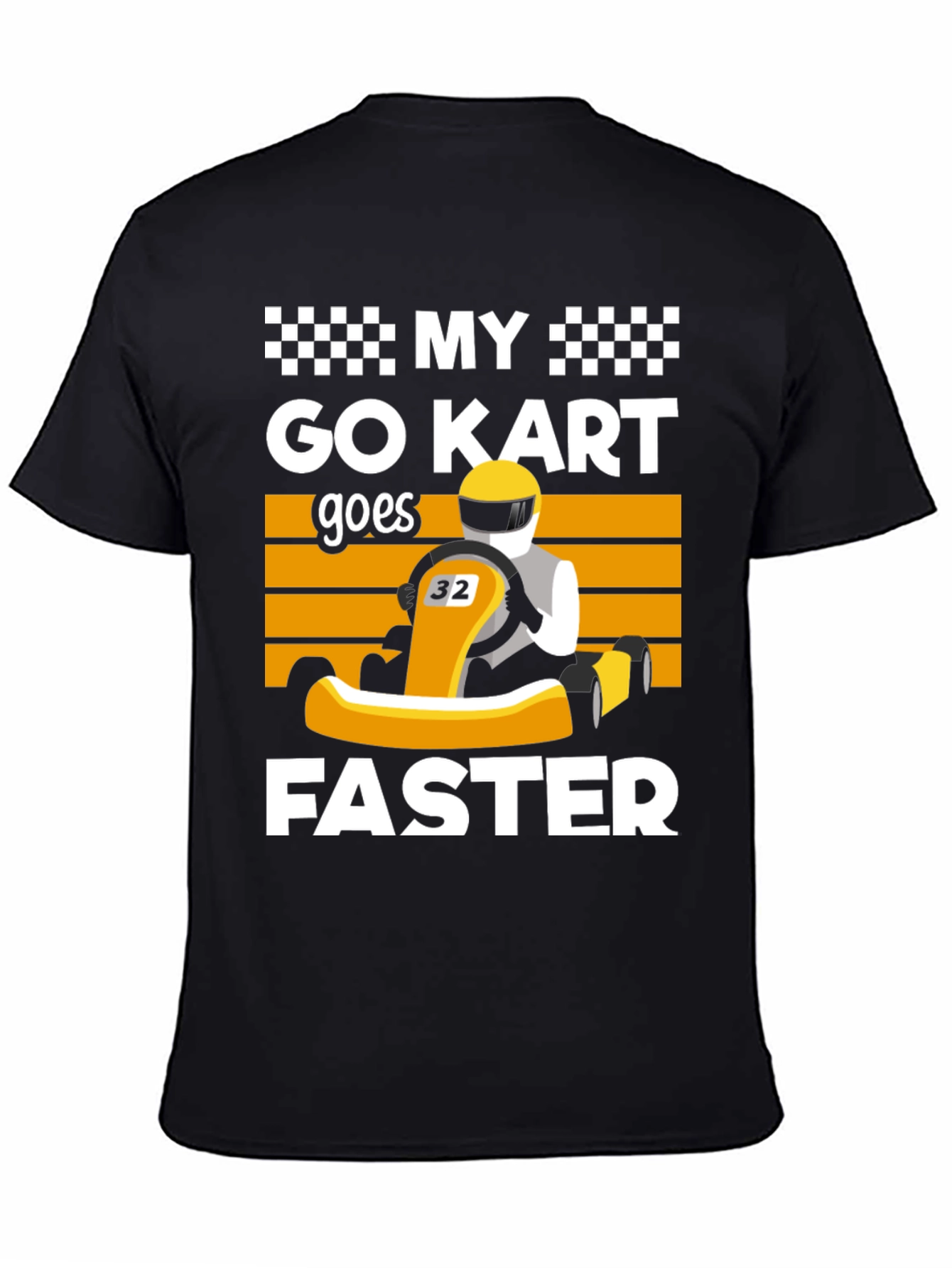 My Go Kart Goes Faster Black T-Shirt