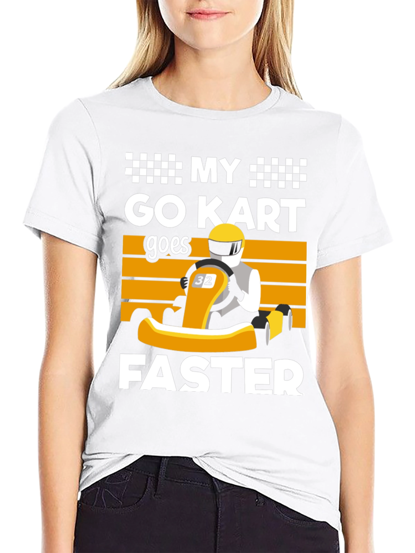 My Go Kart Goes Faster Black T-Shirt