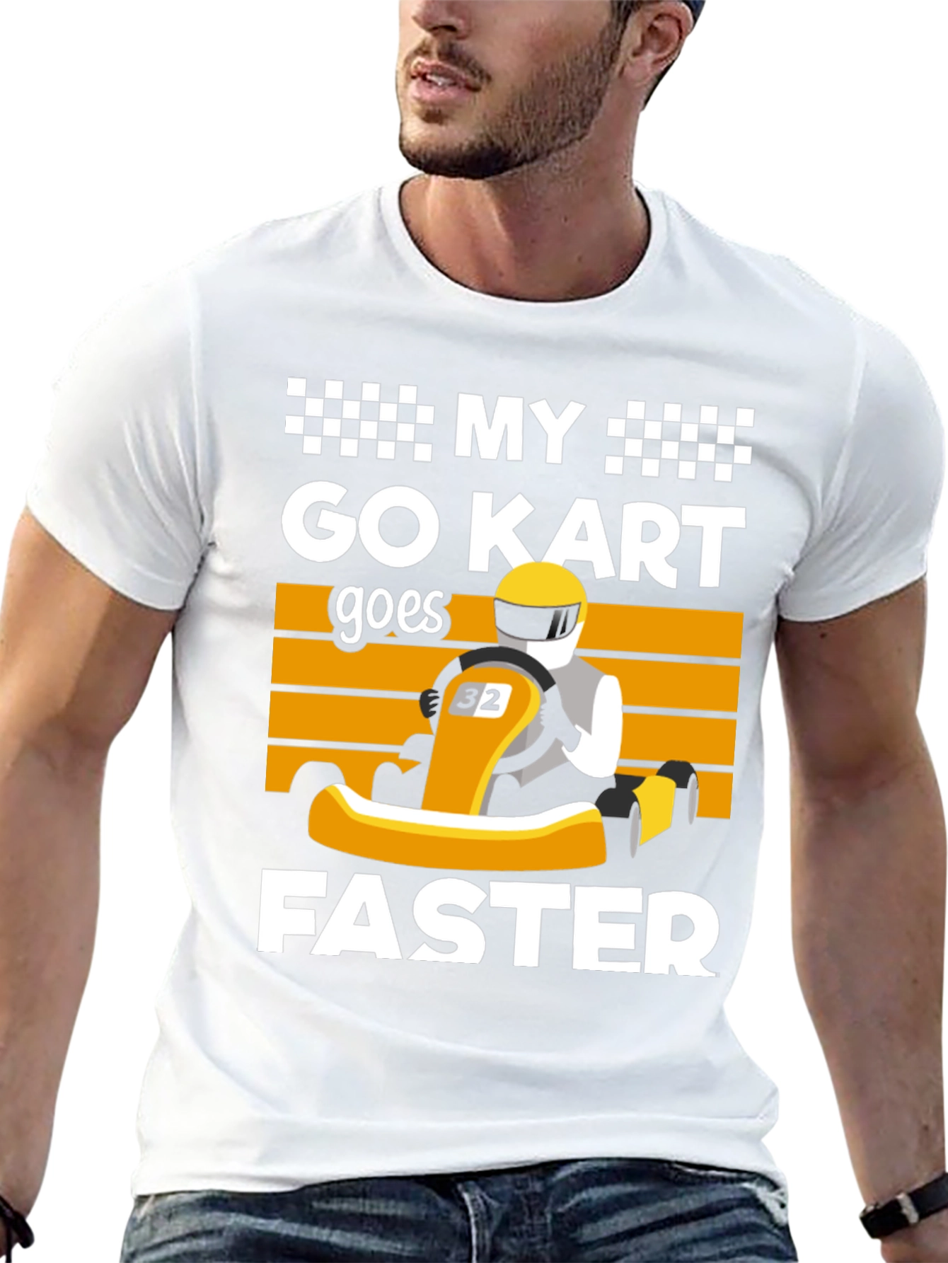 My Go Kart Goes Faster Black T-Shirt