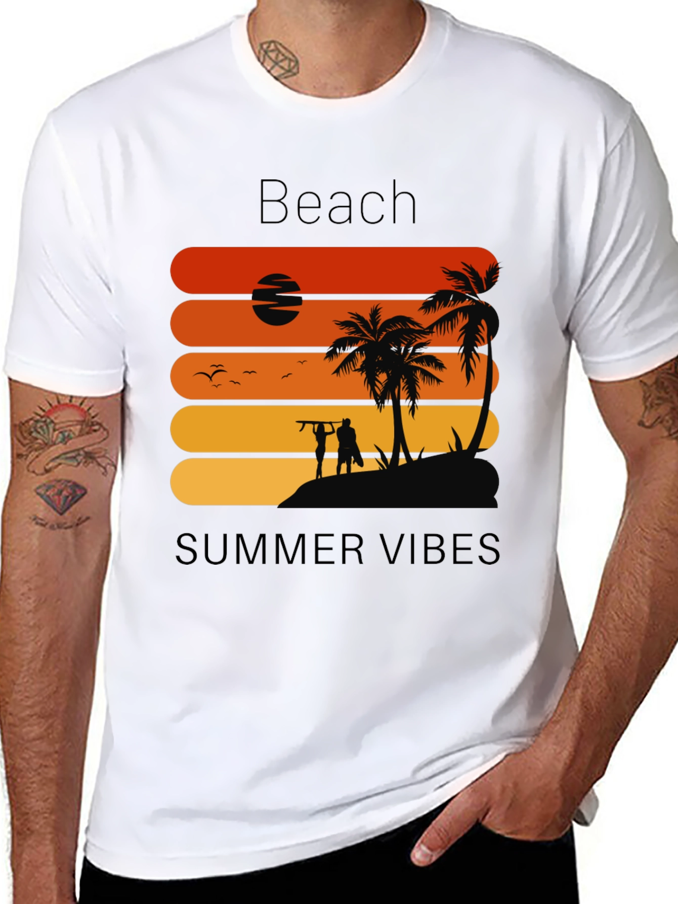 Beach Summer Vibes Graphic Tee
