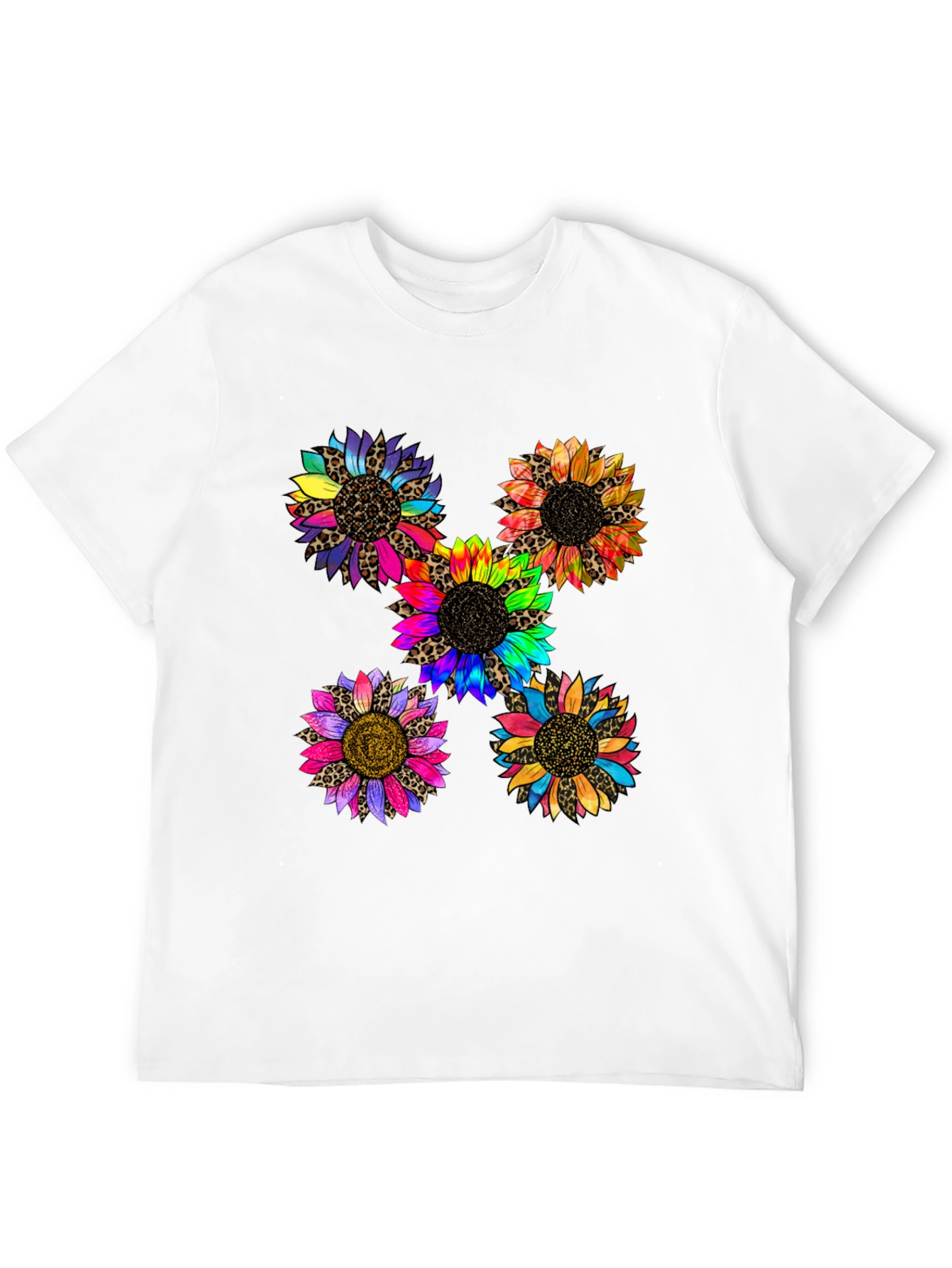 Sunflower Leopard Print Graphic T-Shirt