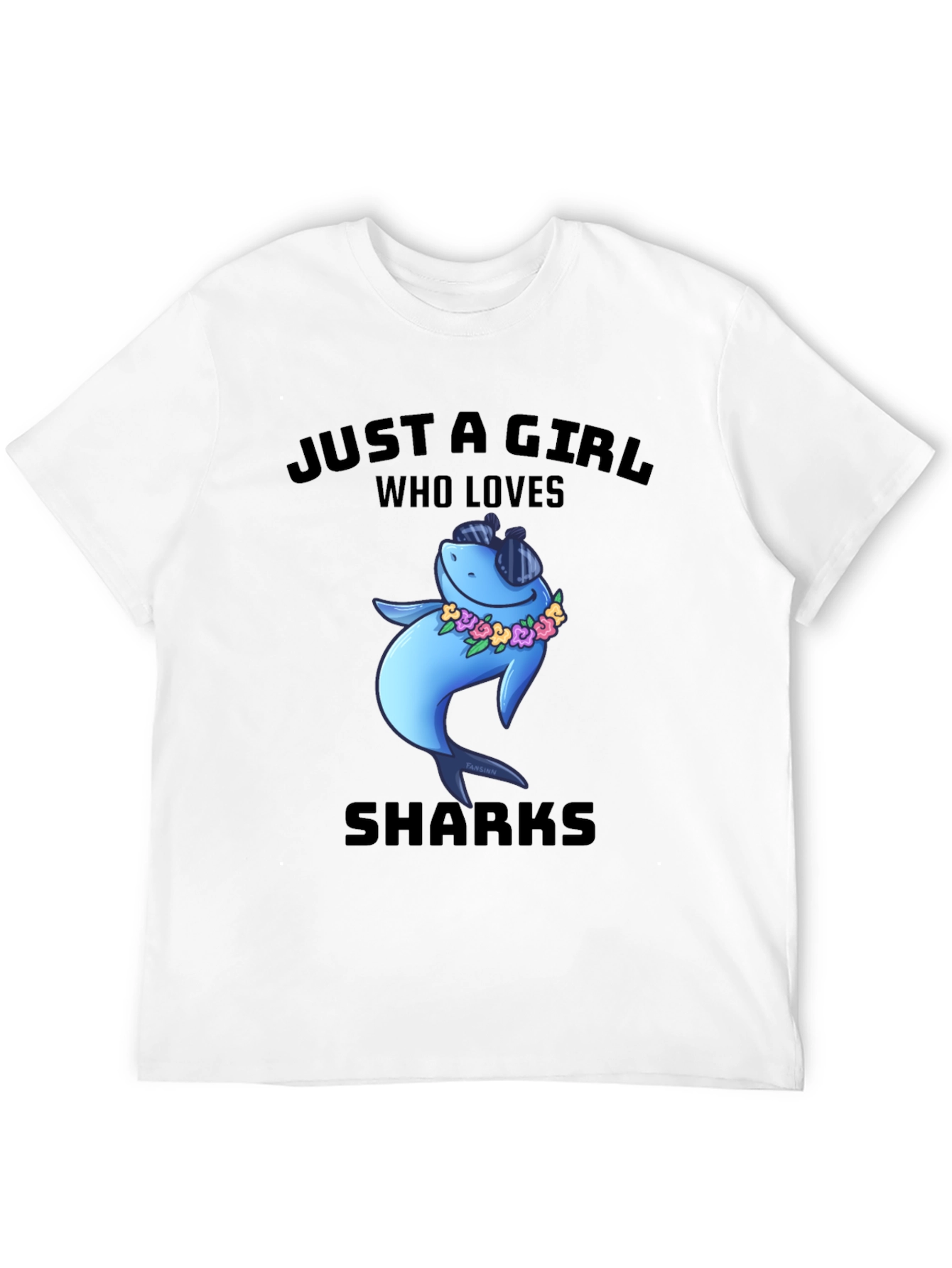 Just A Girl Who Loves Sharks T-Shirt