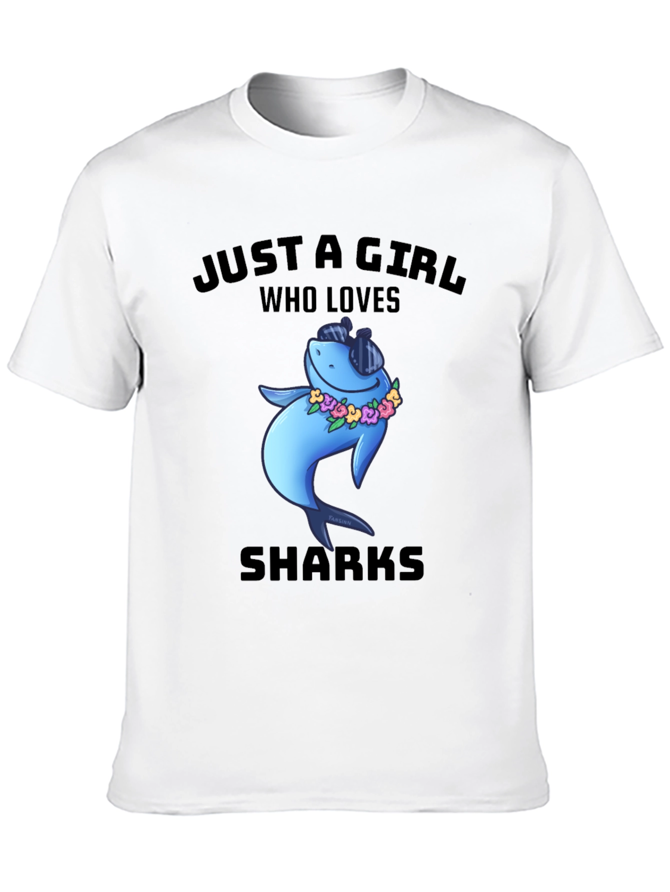 Just A Girl Who Loves Sharks T-Shirt