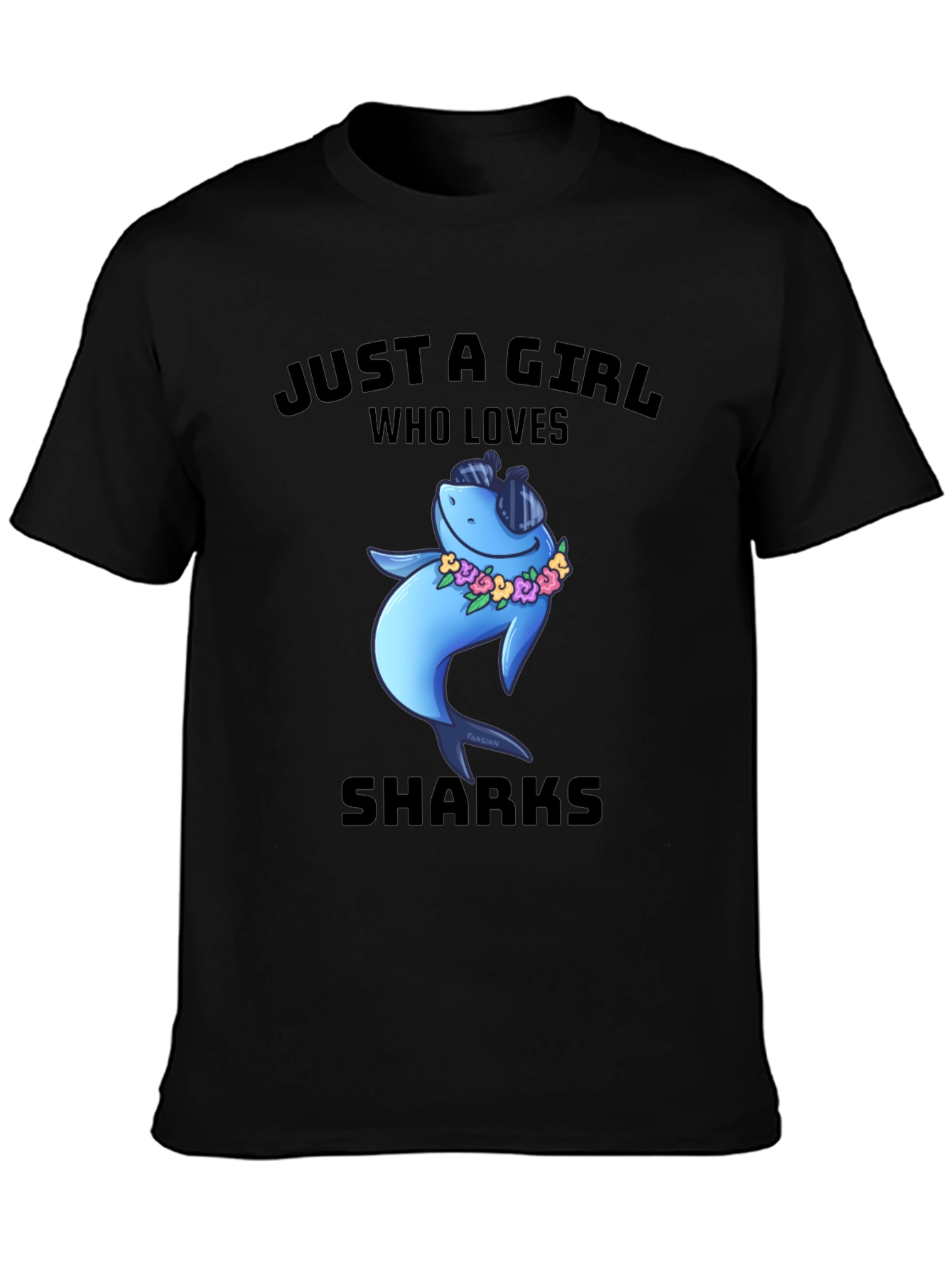 Just A Girl Who Loves Sharks T-Shirt