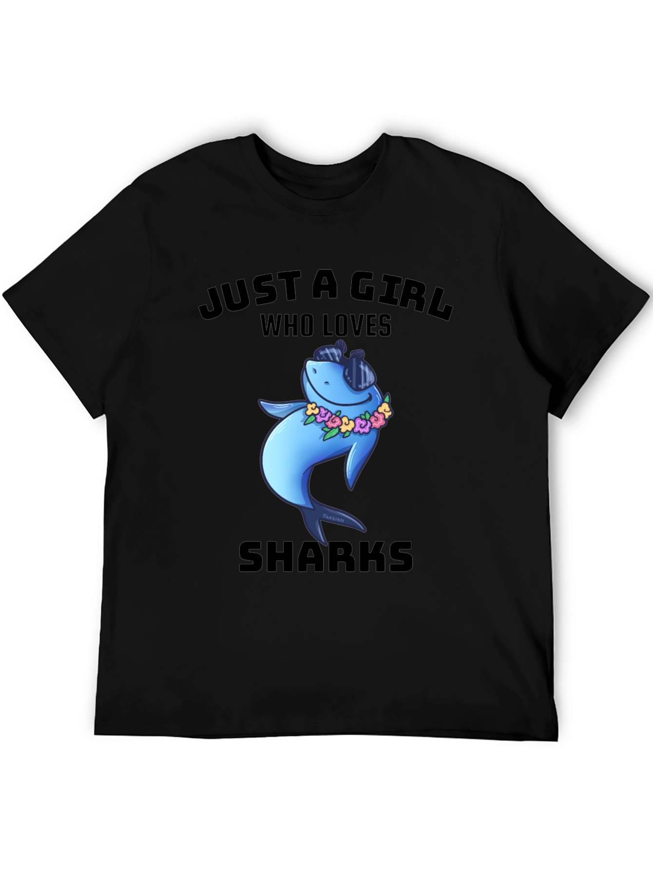 Just A Girl Who Loves Sharks T-Shirt