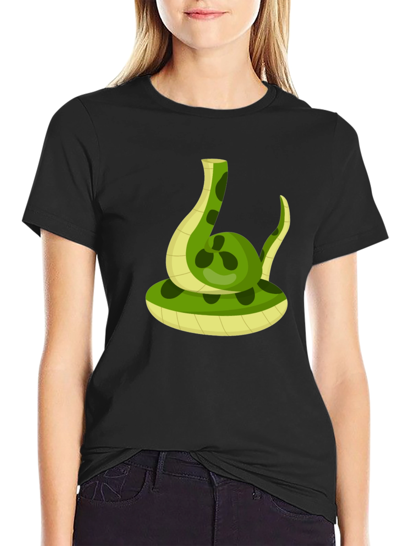 Snake Graphic Black T-Shirt