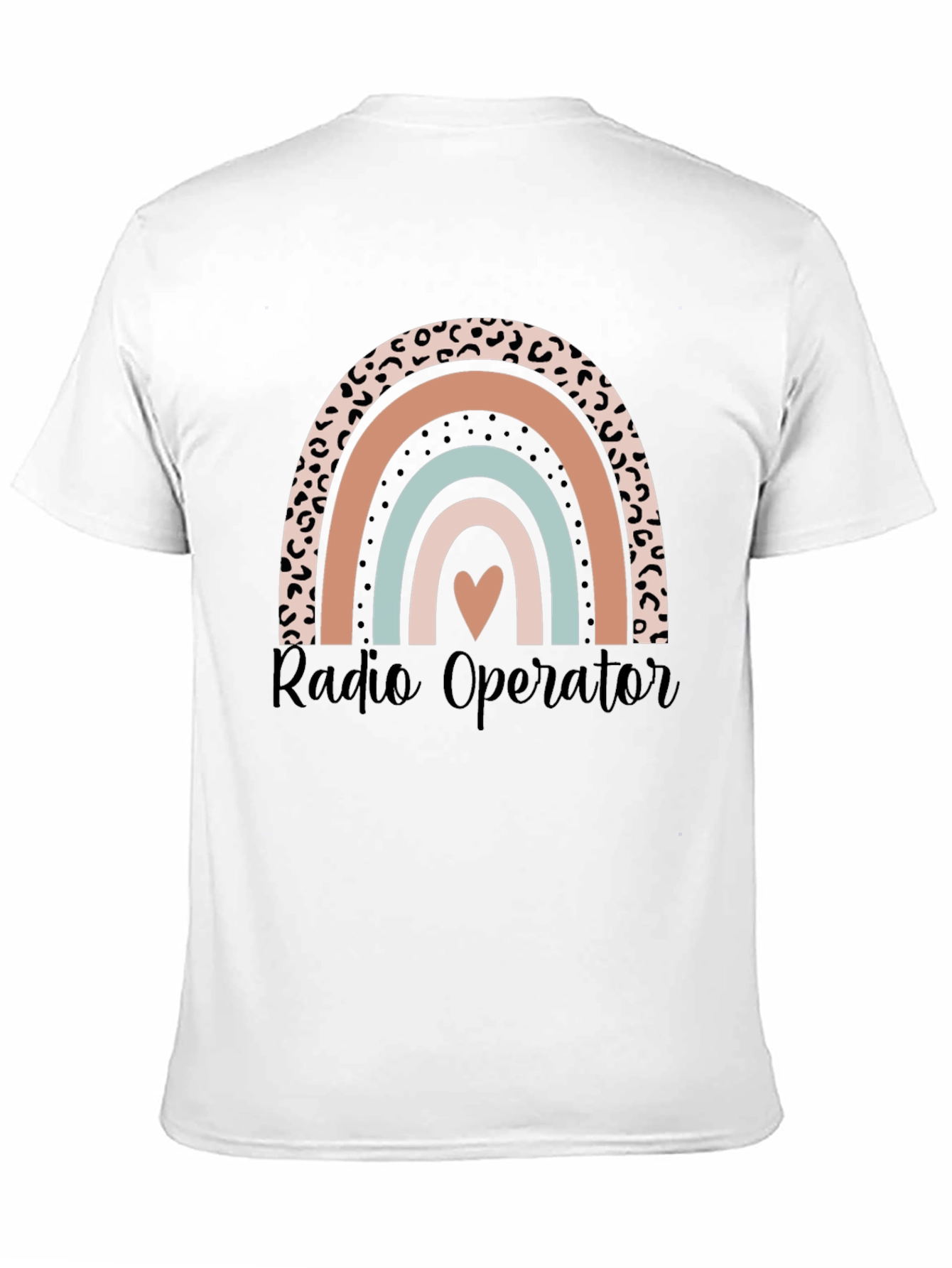 Radio Operator Rainbow Graphic Tee - Black