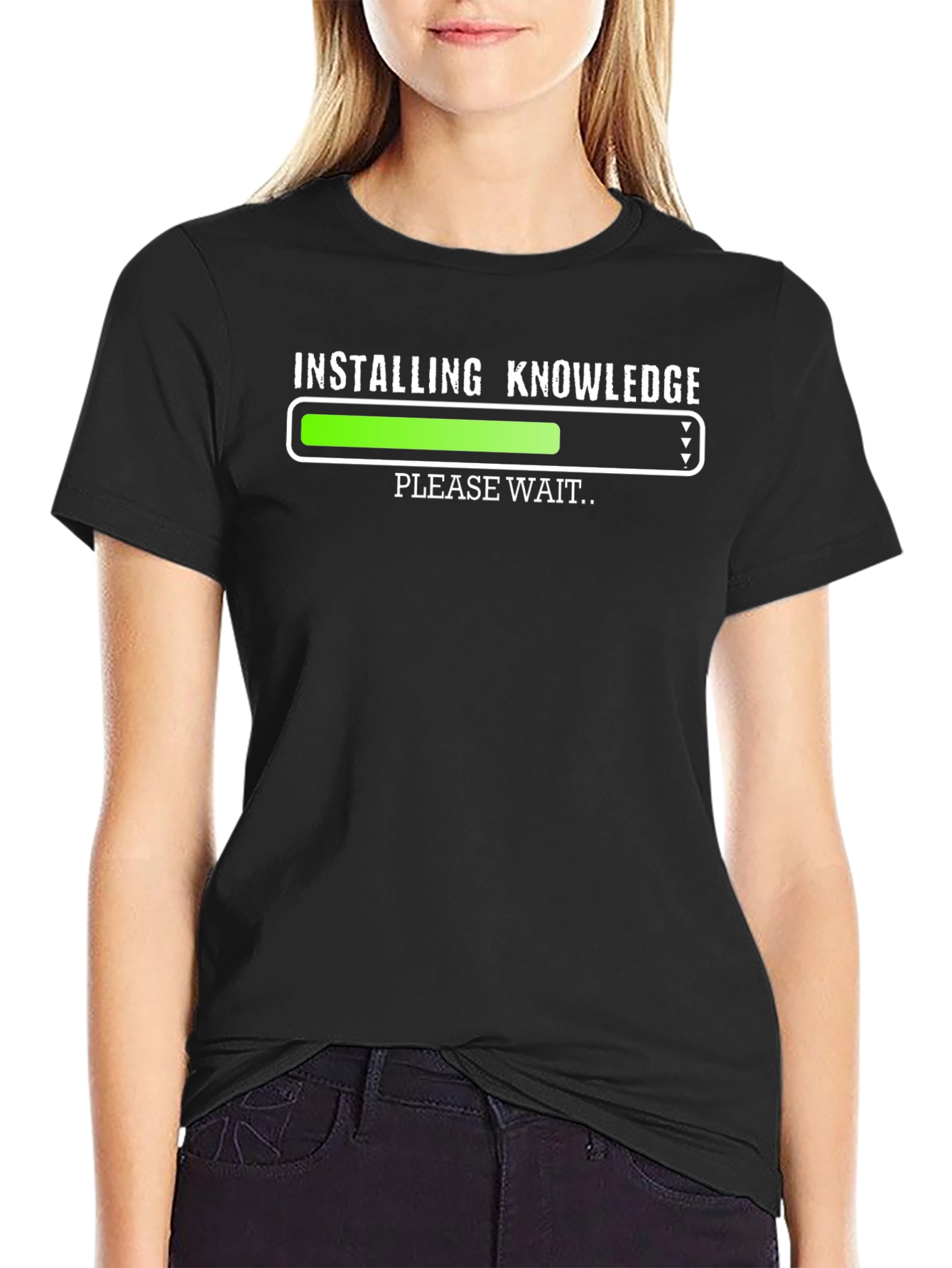 Installing Knowledge T-Shirt - Funny Geek Tee
