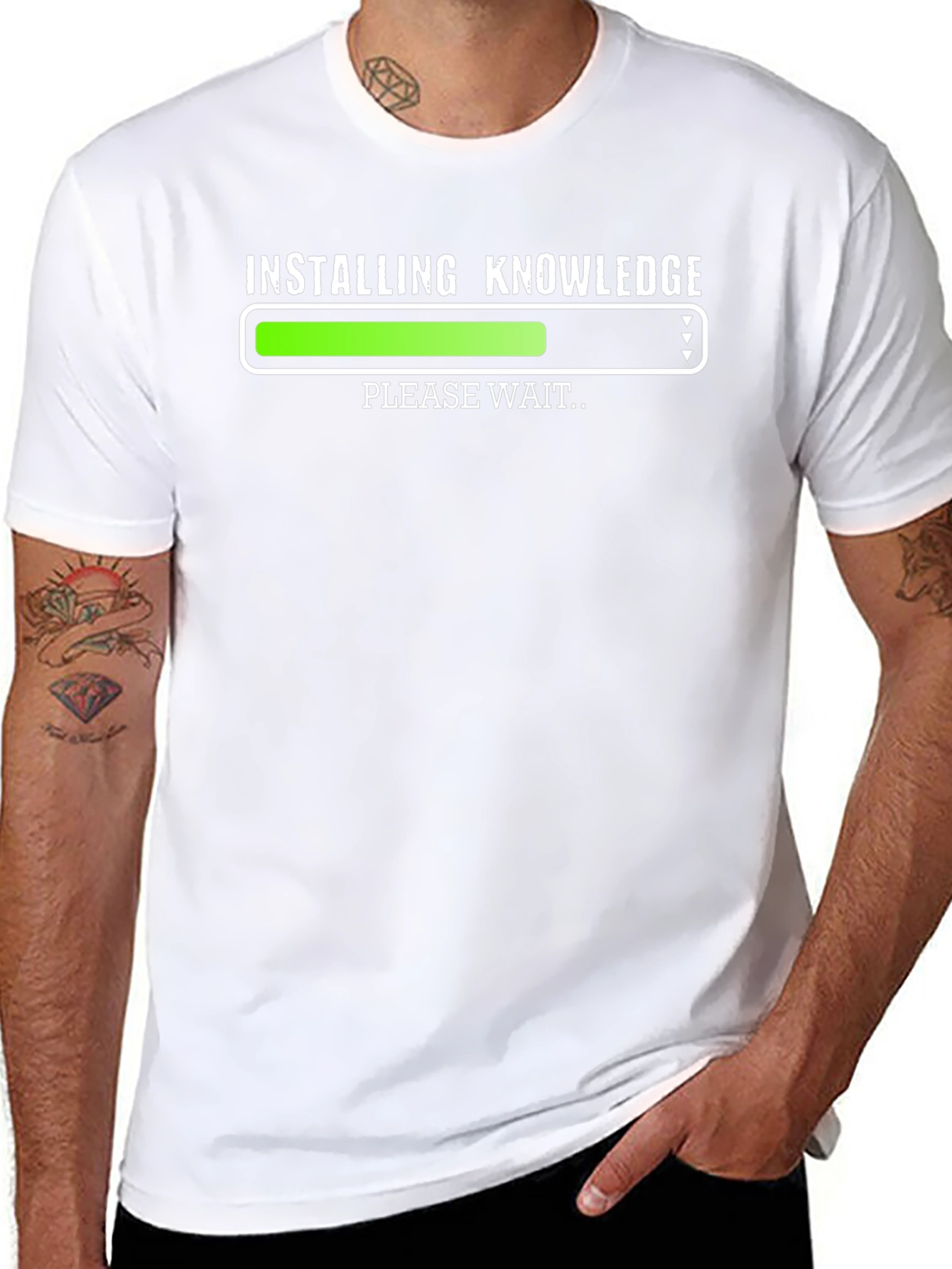 Installing Knowledge T-Shirt - Funny Geek Tee