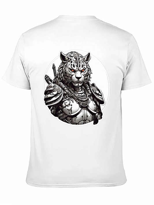 Tiger Samurai Black T-Shirt