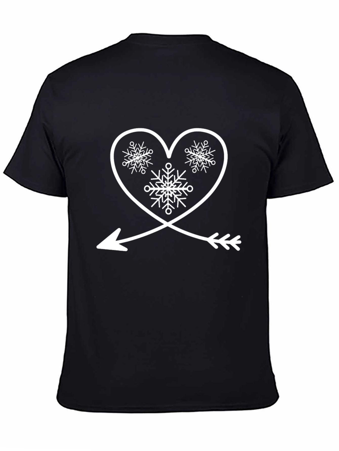 Heart Arrow Snowflake Graphic Tee