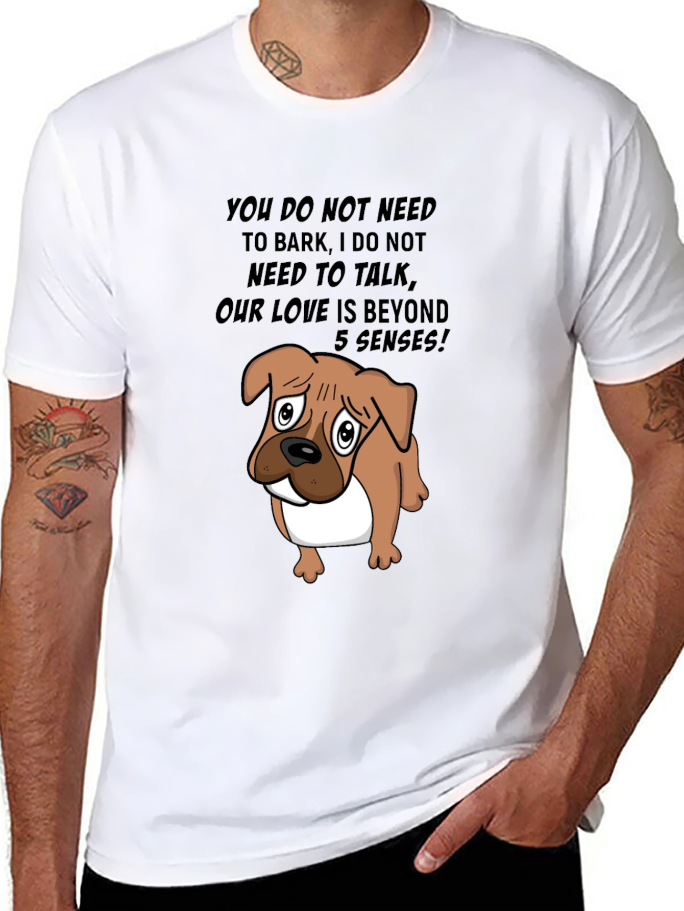 Dog Lover Tee: Beyond 5 Senses
