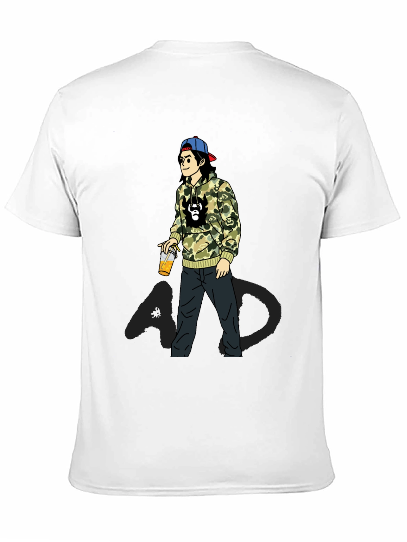 Cartoon Graphic Print T-Shirt