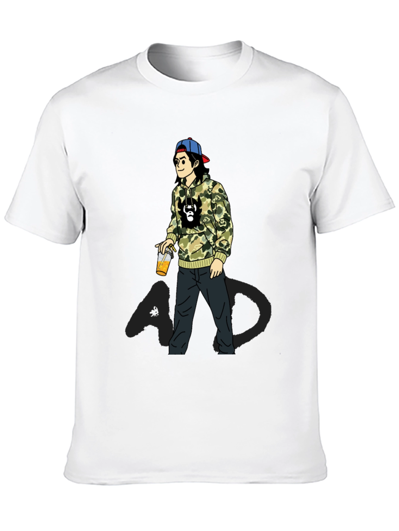 Cartoon Graphic Print T-Shirt