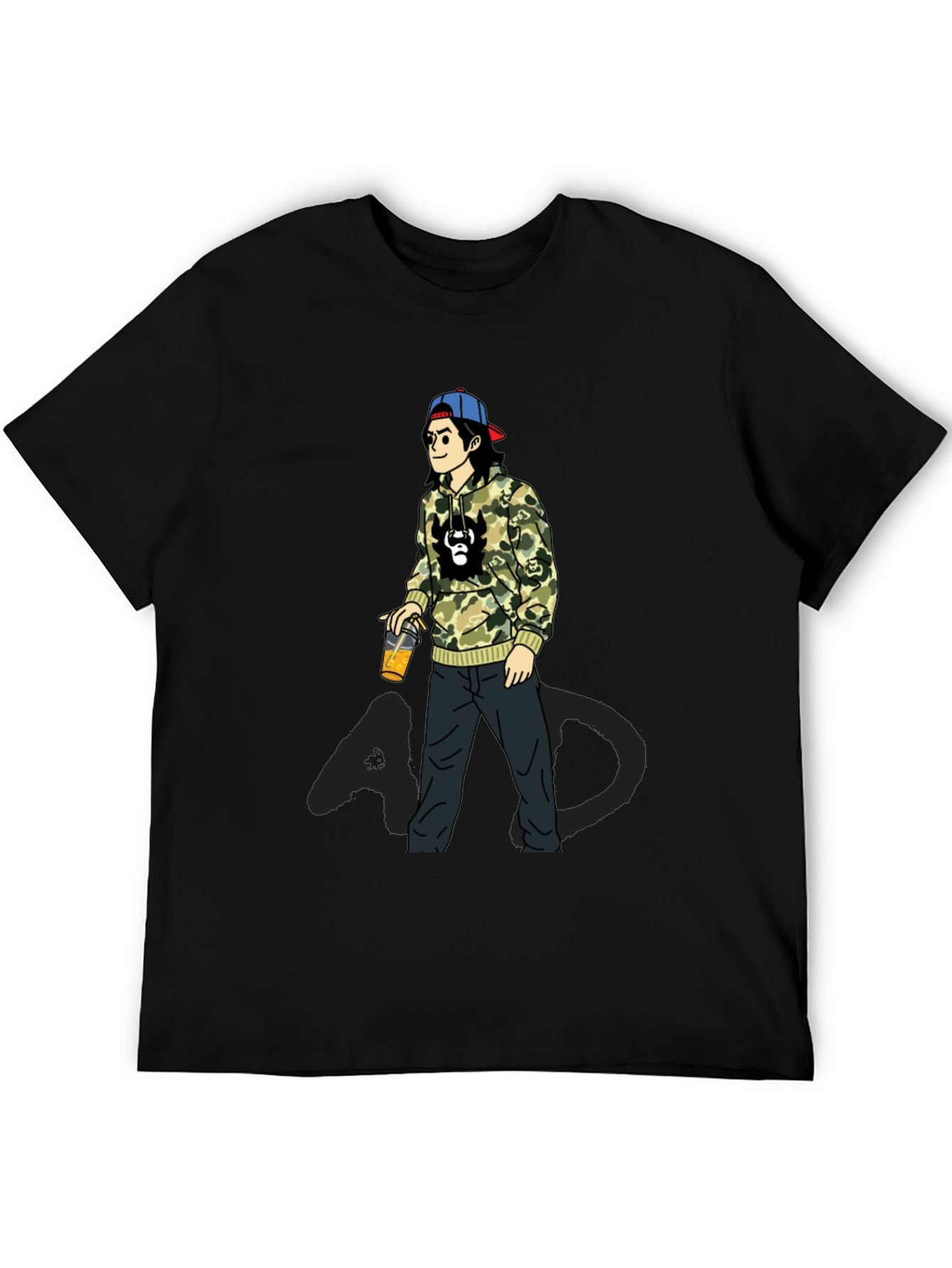 Cartoon Graphic Print T-Shirt
