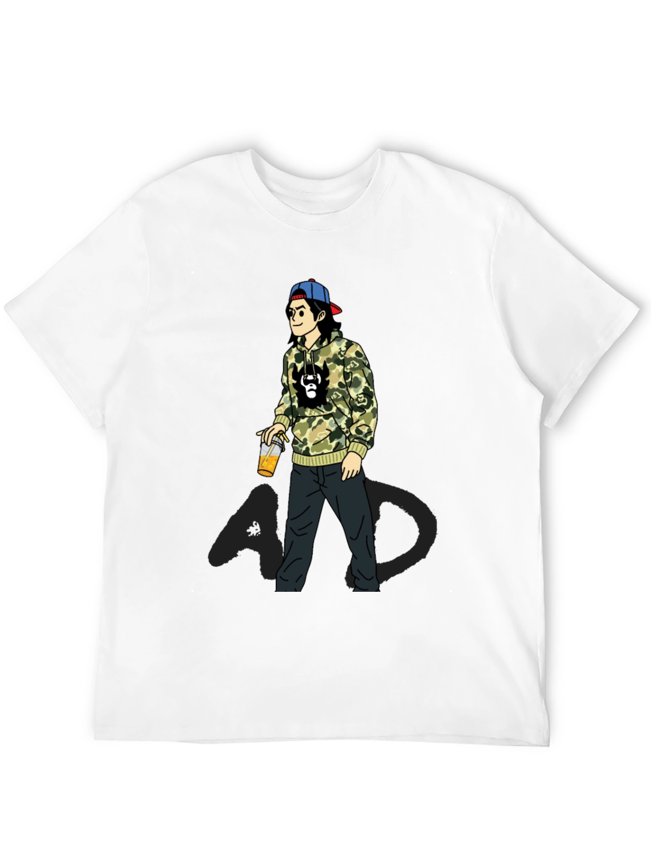 Cartoon Graphic Print T-Shirt