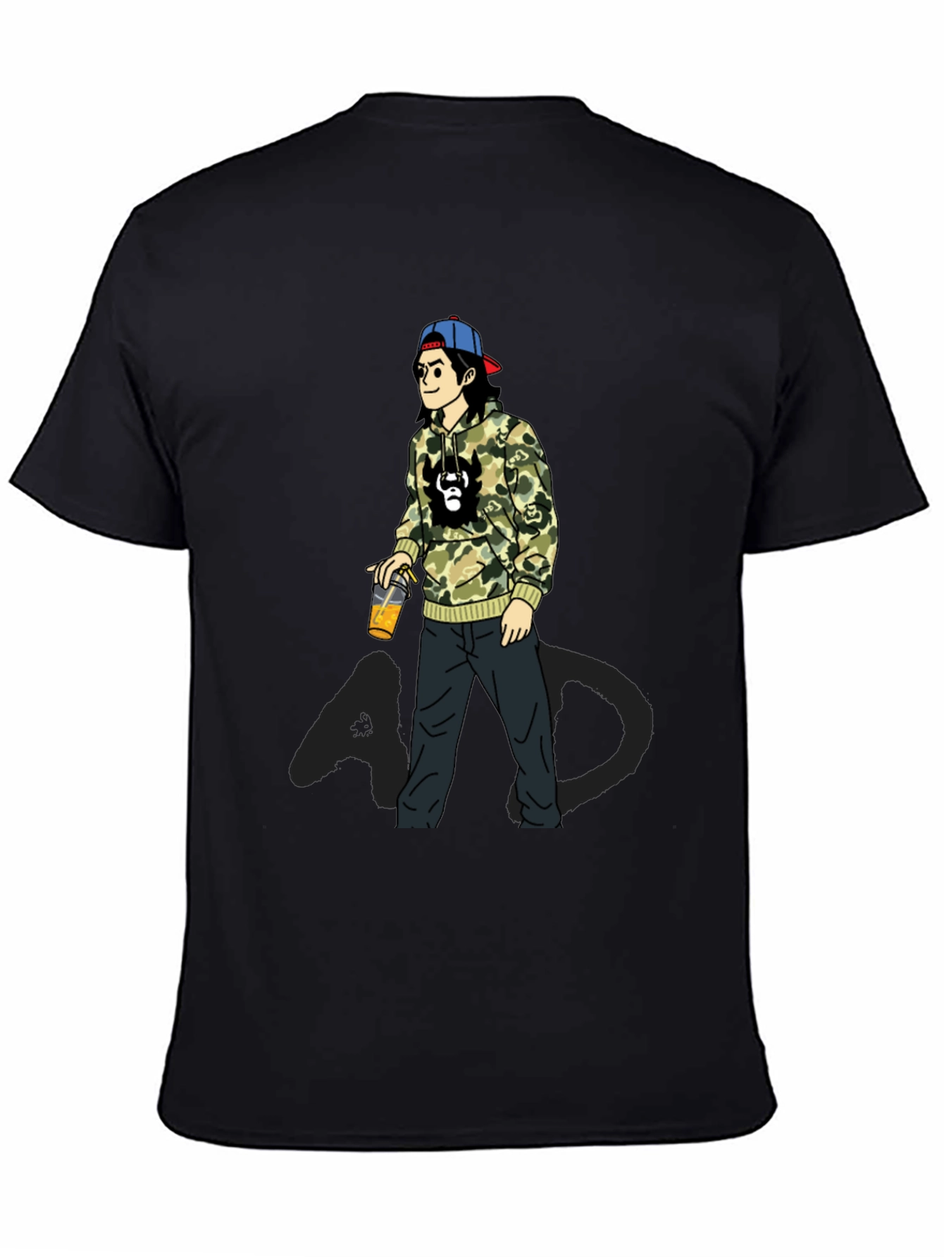 Cartoon Graphic Print T-Shirt