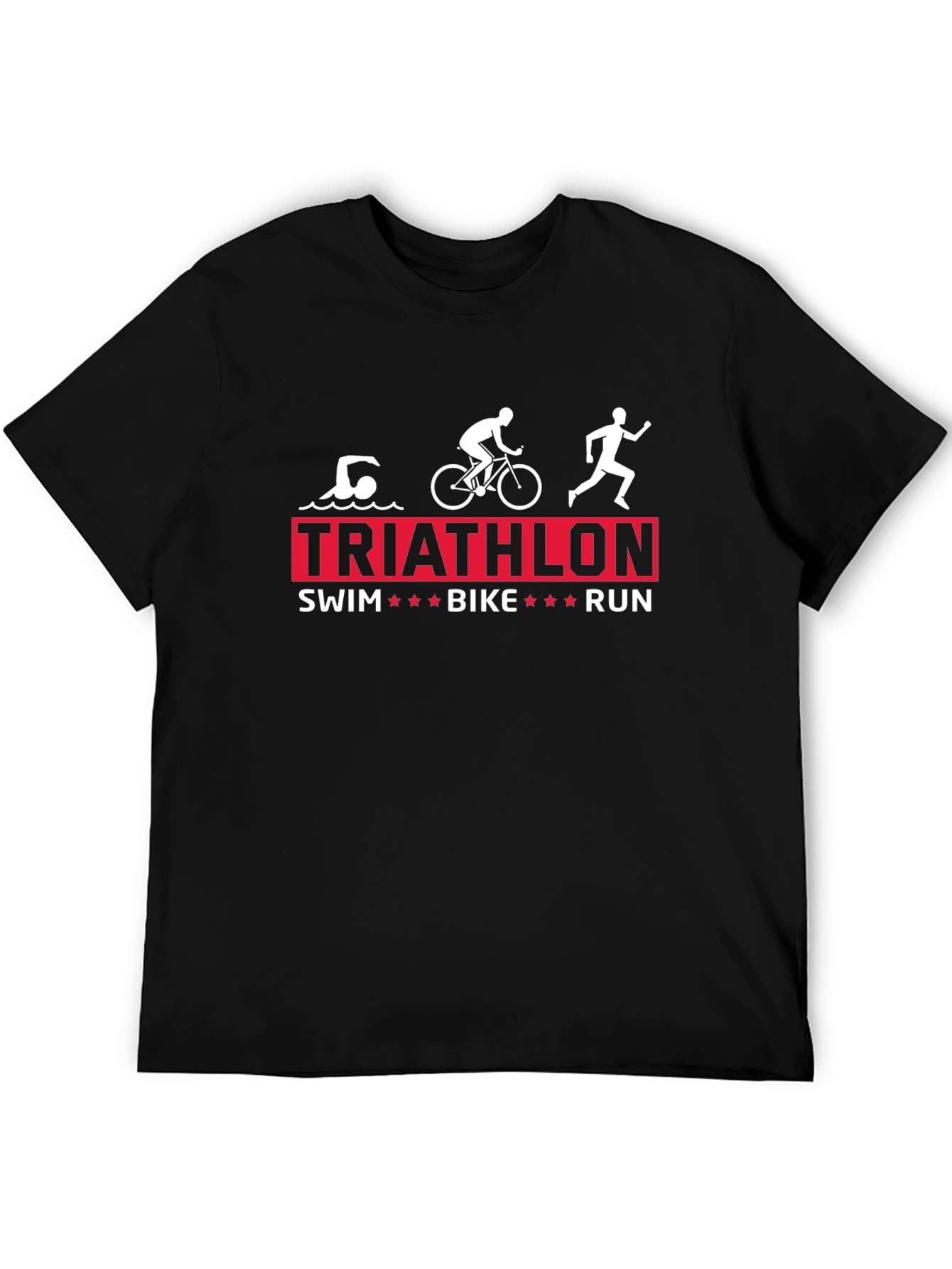 Triathlon Swim Bike Run Graphic T-Shirt