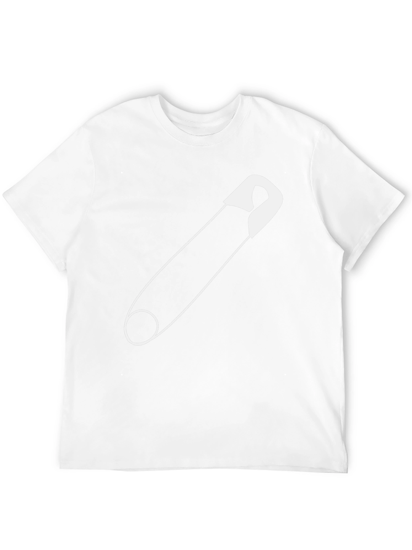 Safety Pin Graphic Tee - Unisex Black T-Shirt