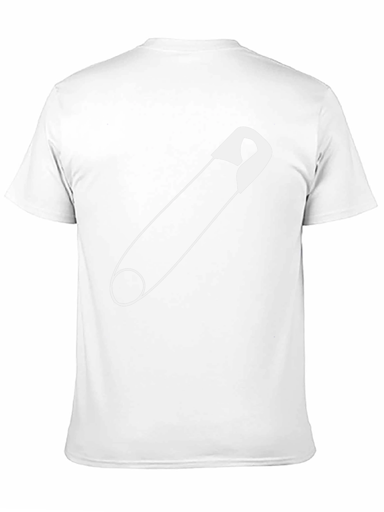 Safety Pin Graphic Tee - Unisex Black T-Shirt