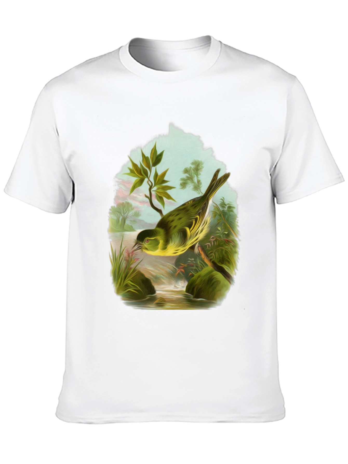Bird Graphic Tee - Nature Lovers Black T-Shirt