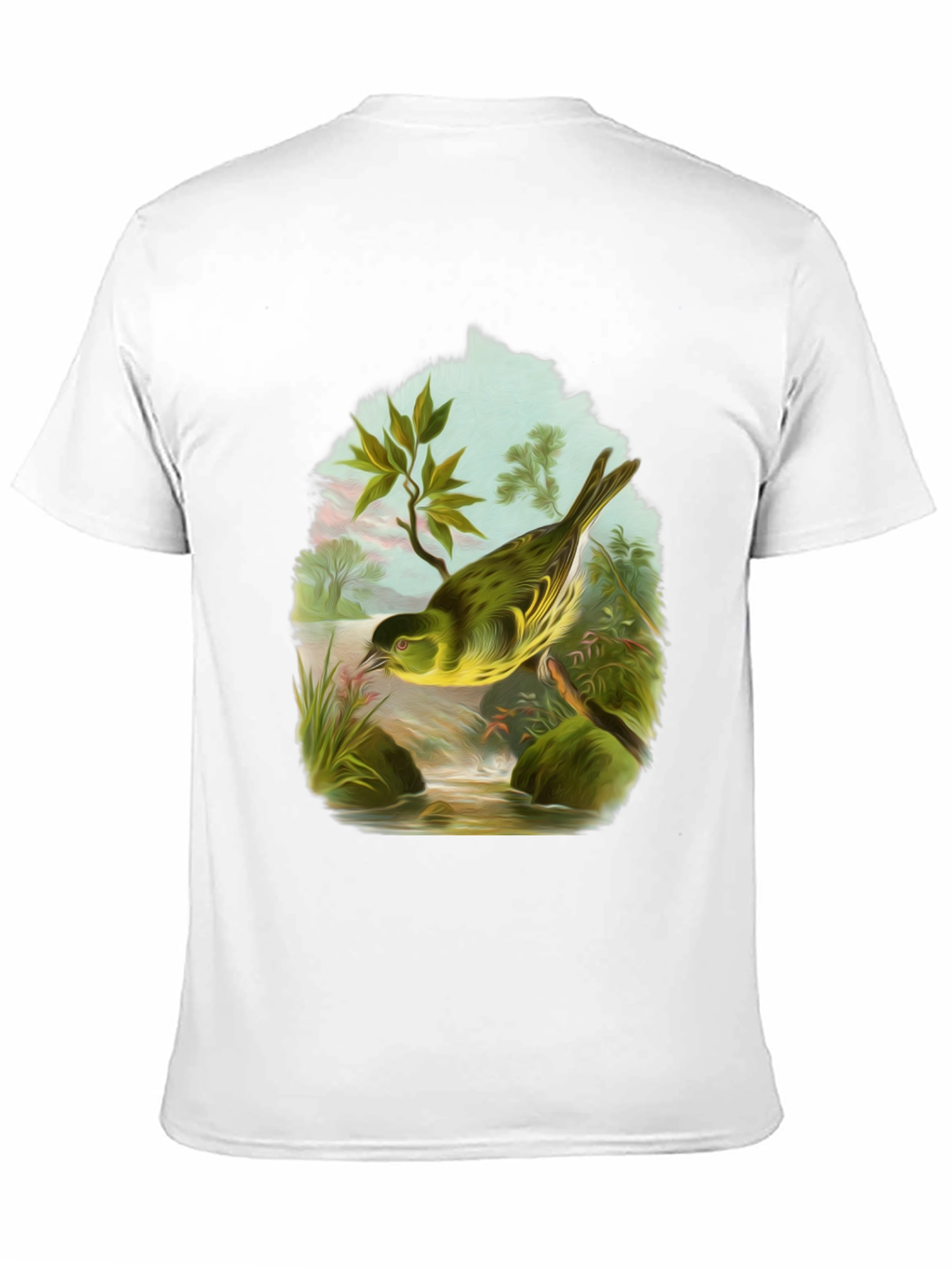 Bird Graphic Tee - Nature Lovers Black T-Shirt