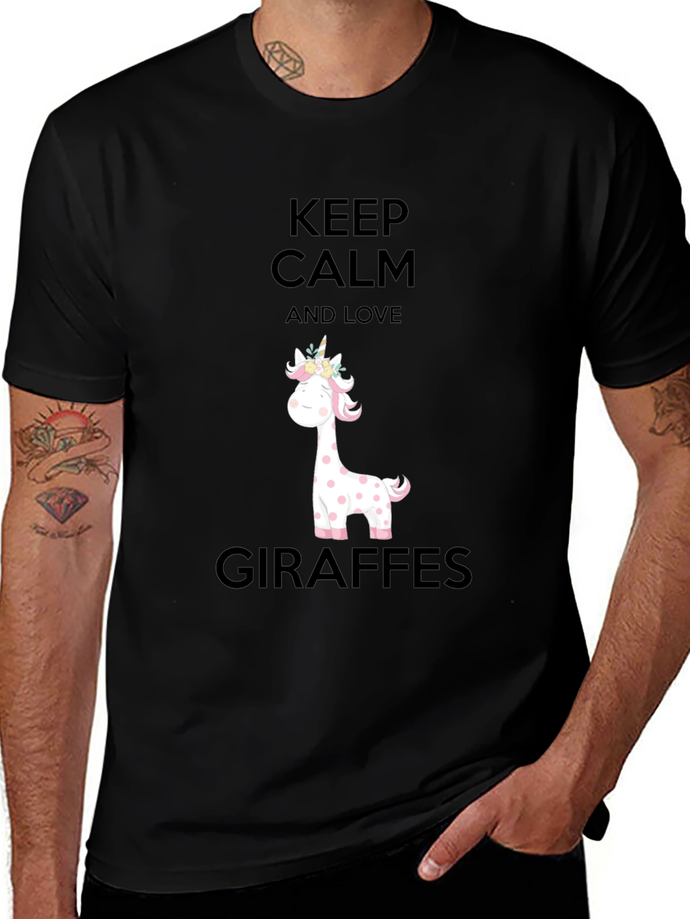 Keep Calm Giraffe Lover Tee