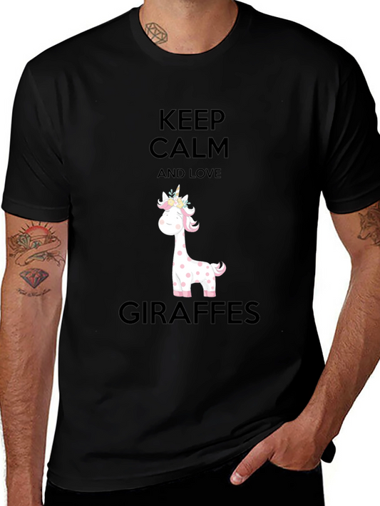 Keep Calm Giraffe Lover Tee