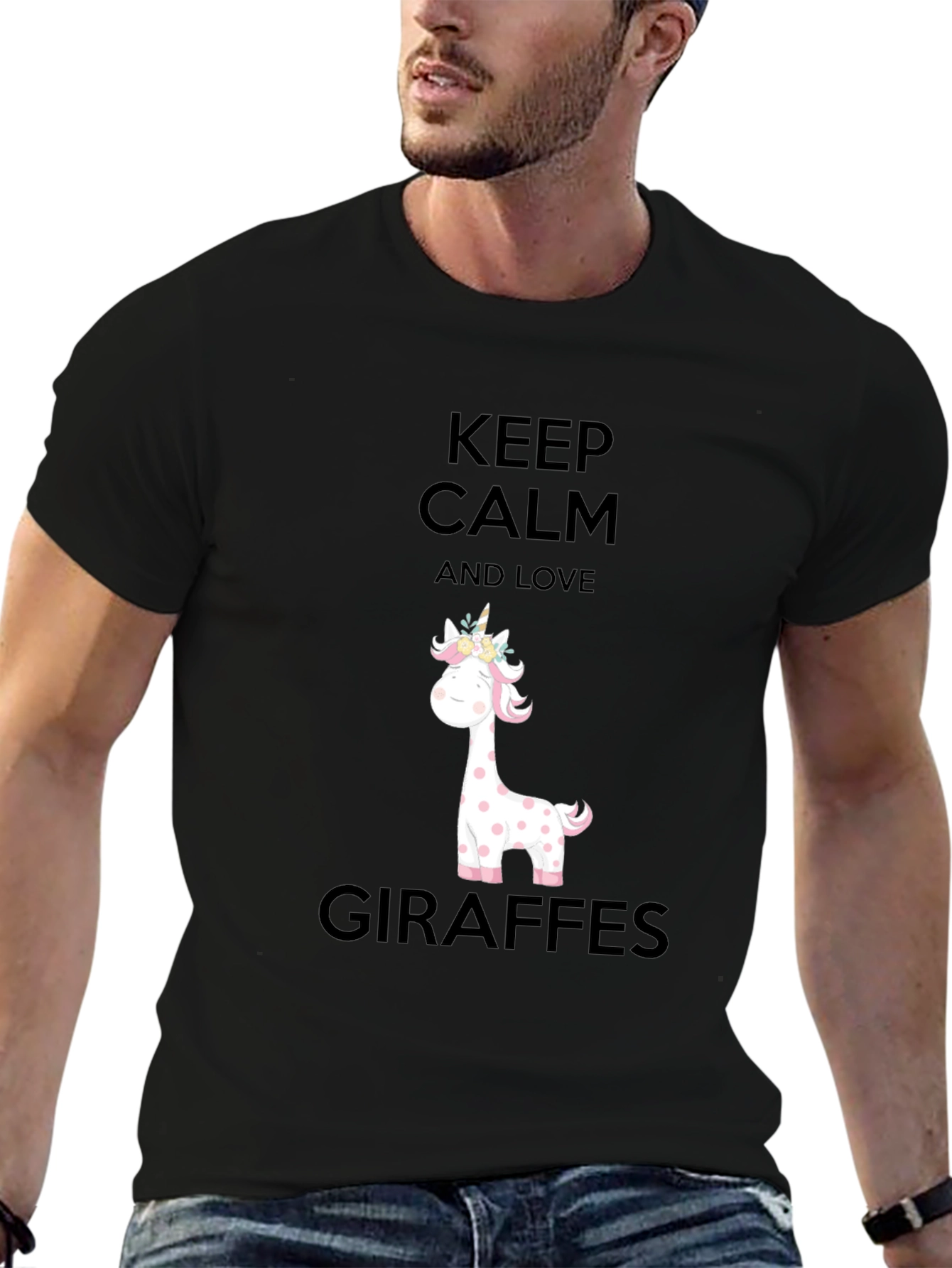 Keep Calm Giraffe Lover Tee