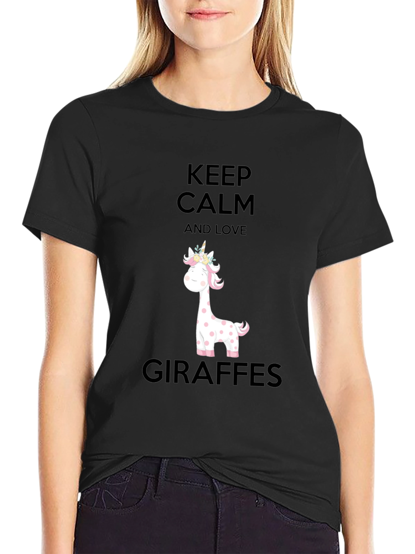 Keep Calm Giraffe Lover Tee