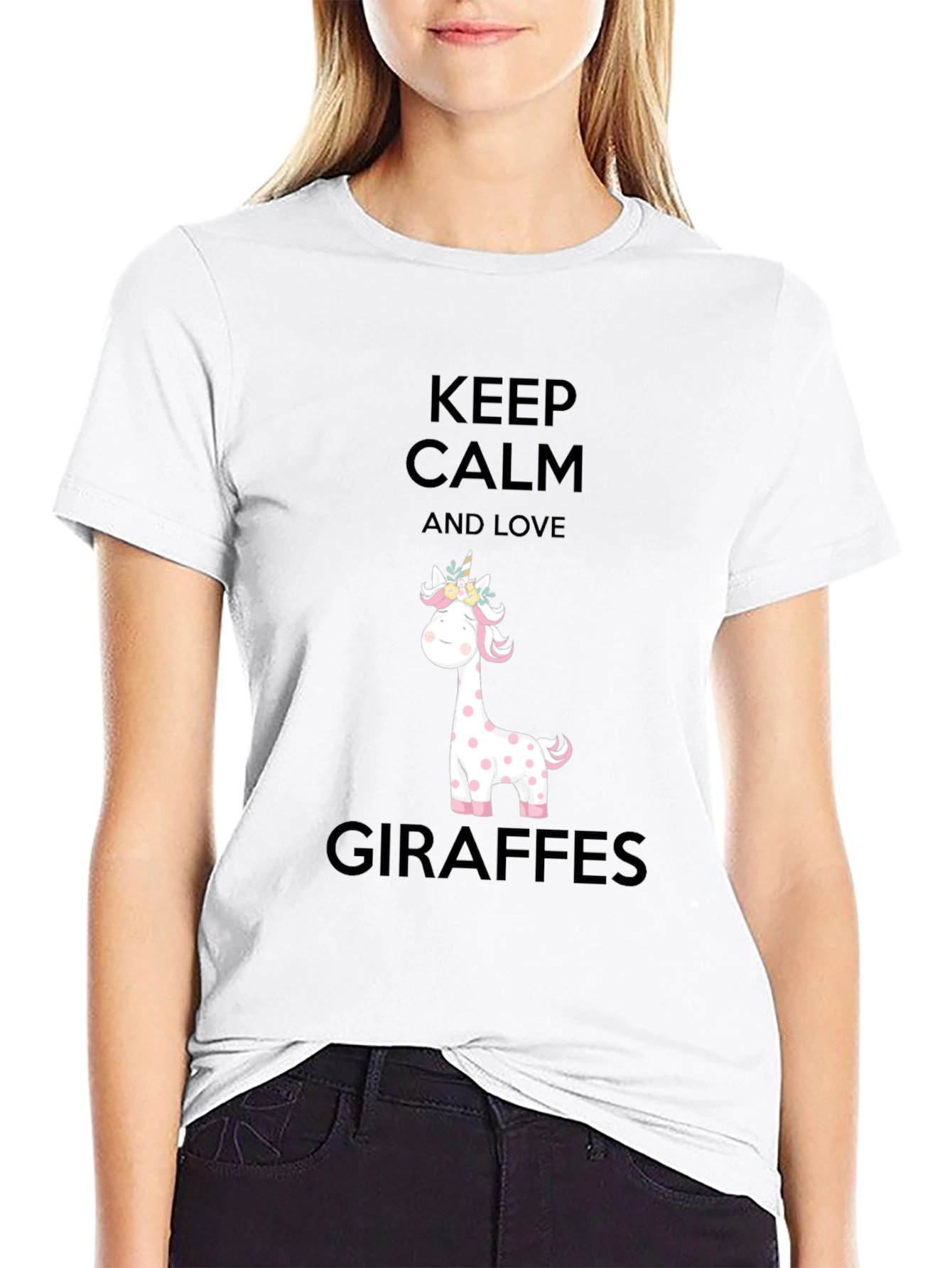 Keep Calm Giraffe Lover Tee