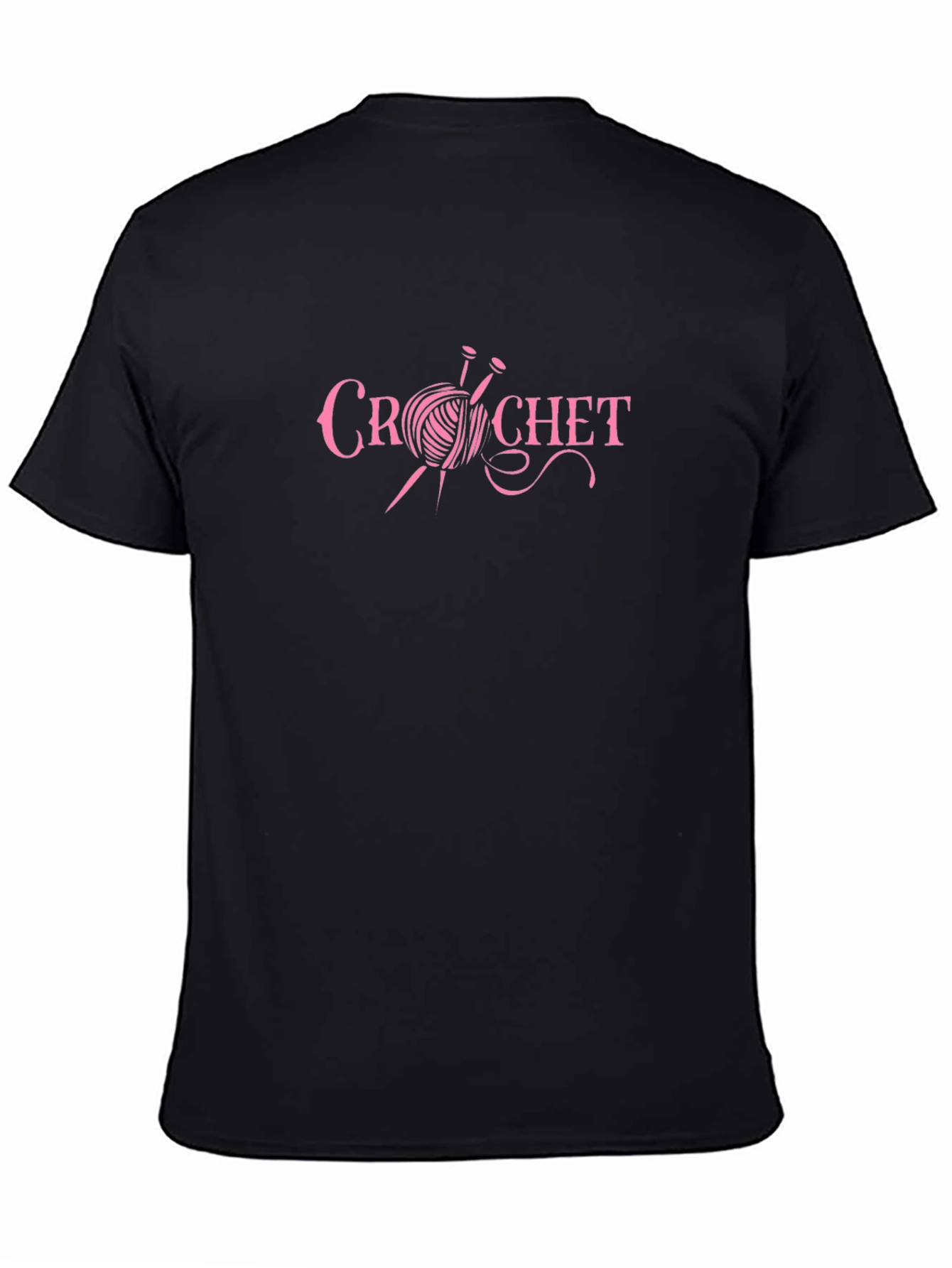 Crochet Graphic Black T-Shirt