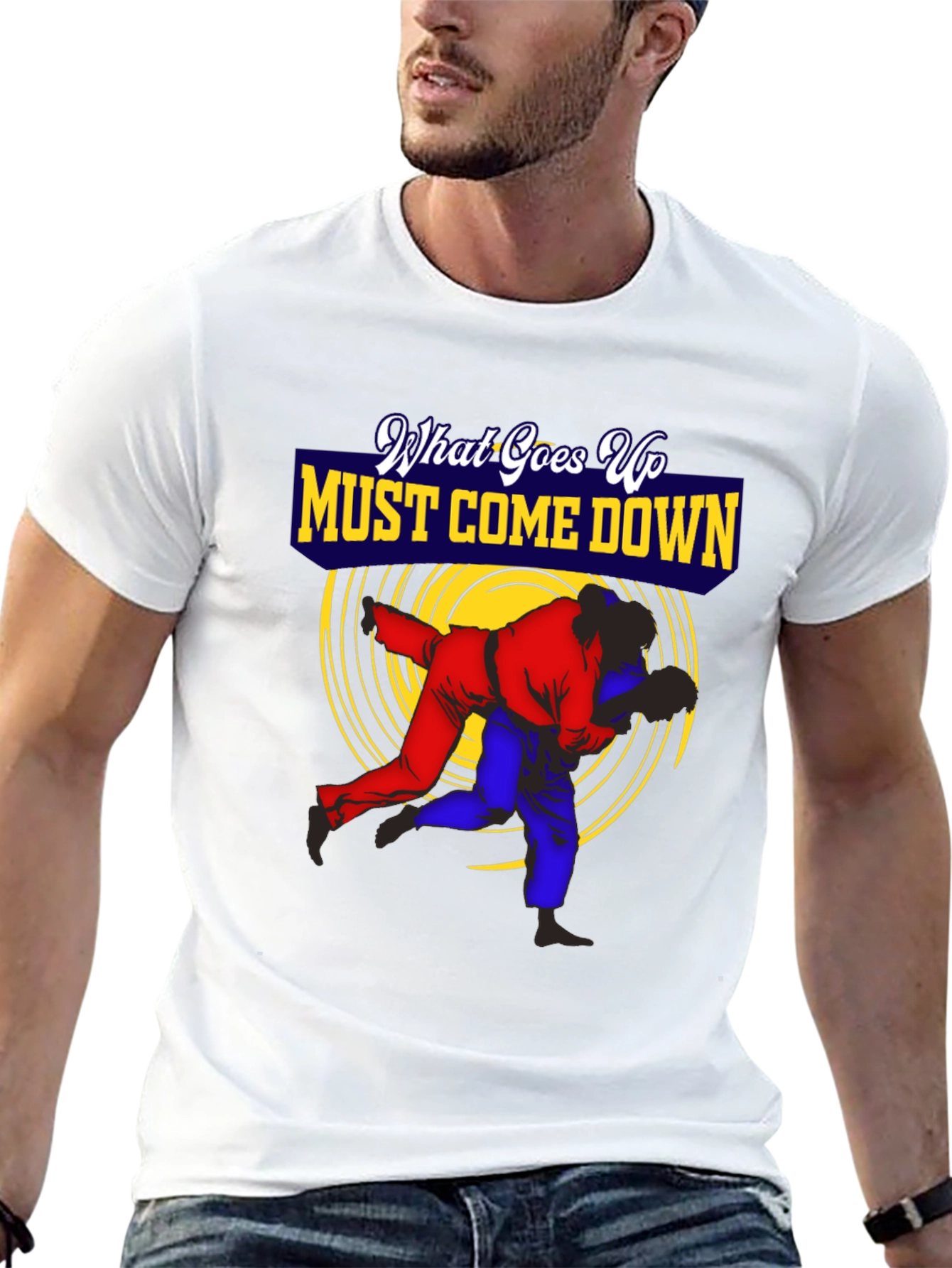 What Goes Up Must Come Down Judo T-Shirt