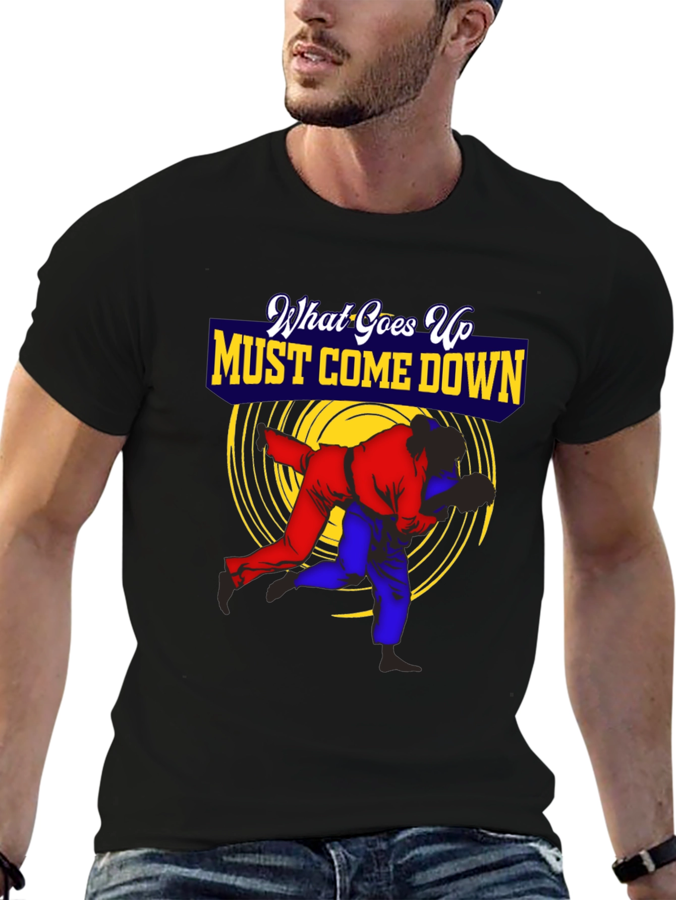 What Goes Up Must Come Down Judo T-Shirt