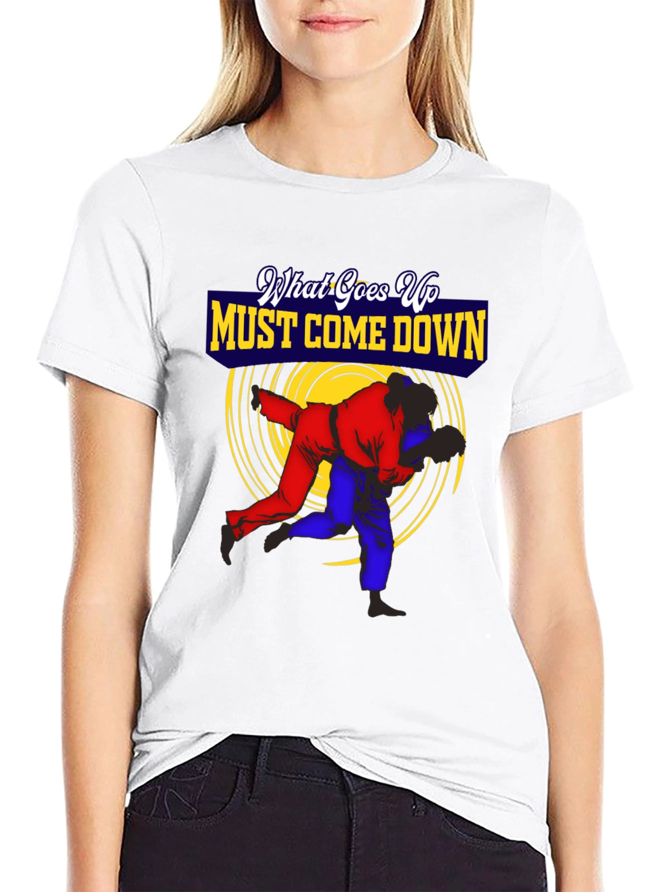 What Goes Up Must Come Down Judo T-Shirt