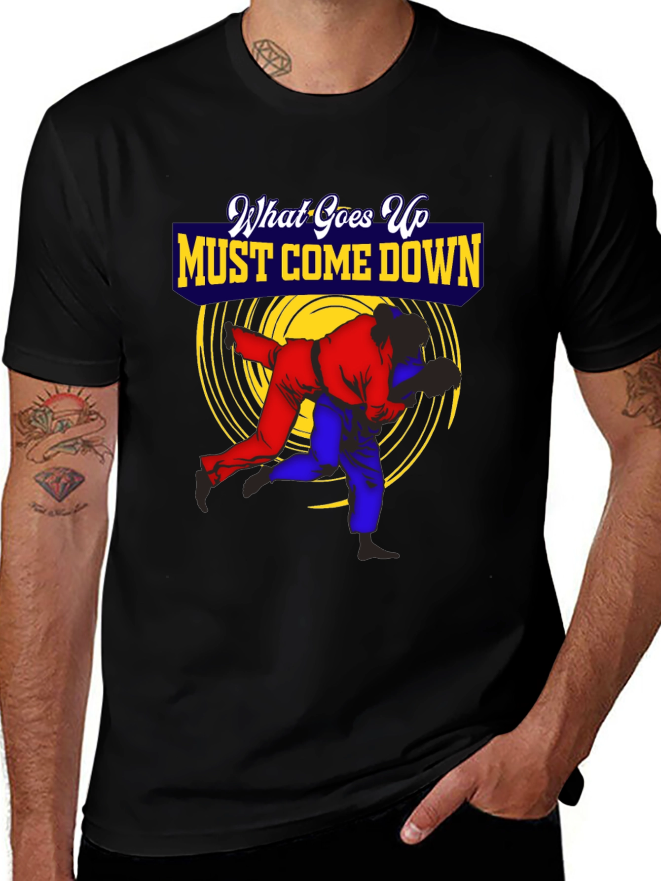 What Goes Up Must Come Down Judo T-Shirt