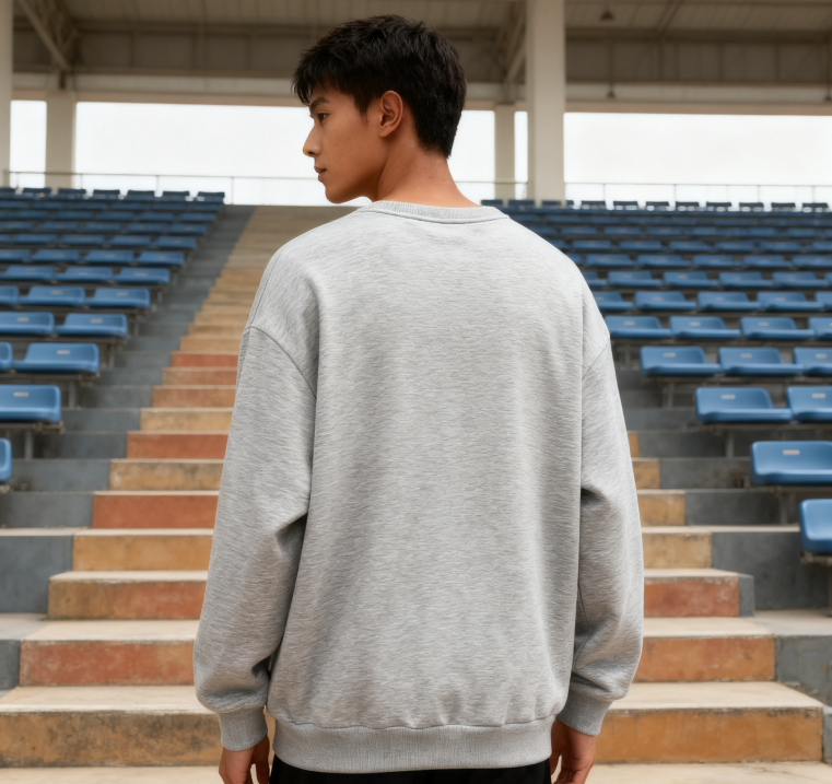 Motivational 'BACK TO THE GYM' Graphic Sweatshirt