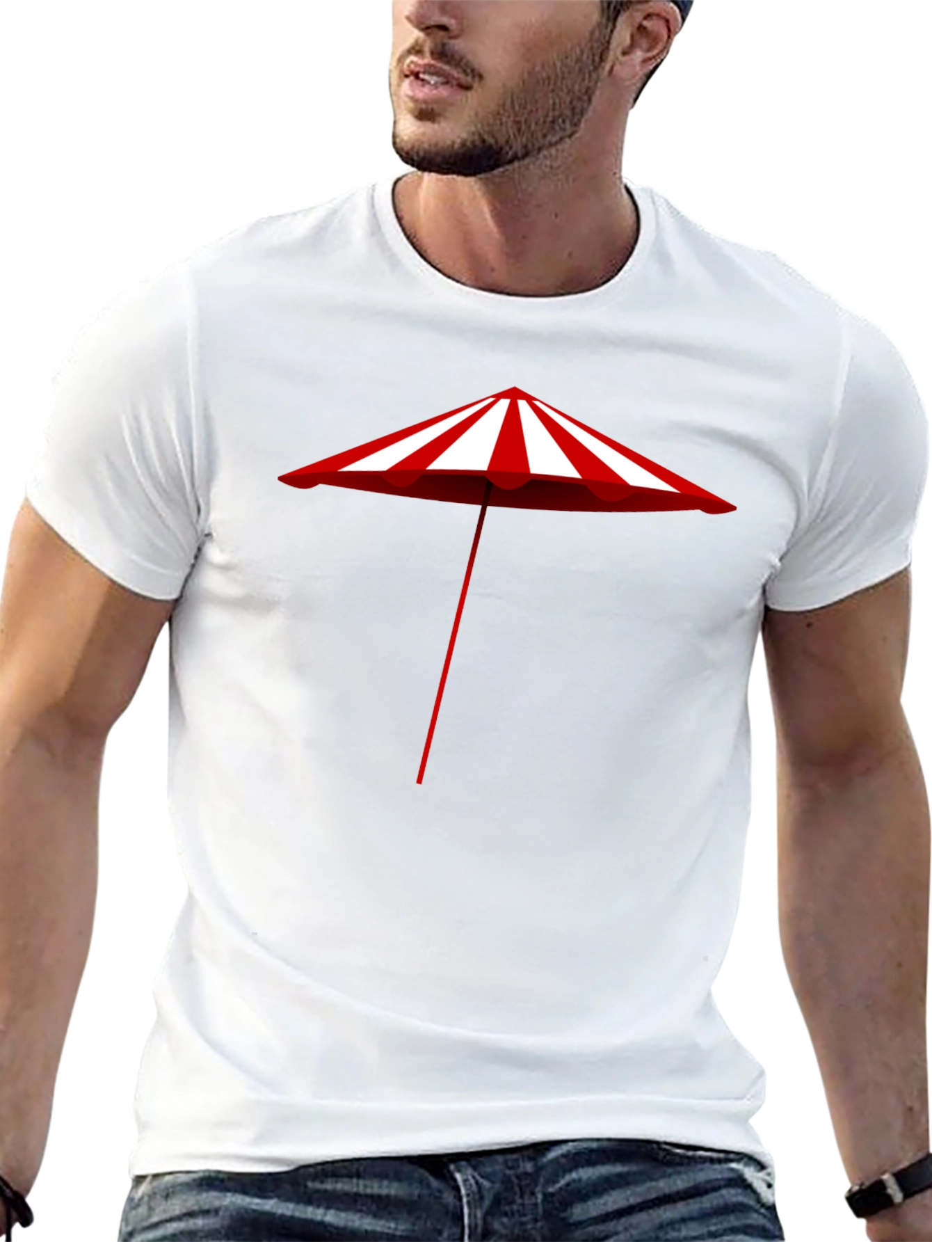 Beach Umbrella Graphic Tee - Summer Ready