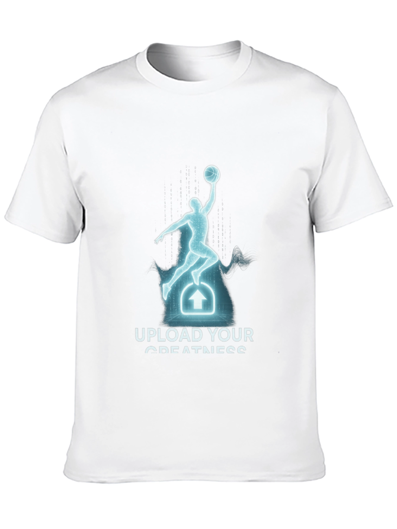 Upload Your Greatness Black Graphic Tee
