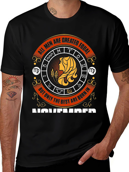 November Zodiac Virgo Mens T-Shirt