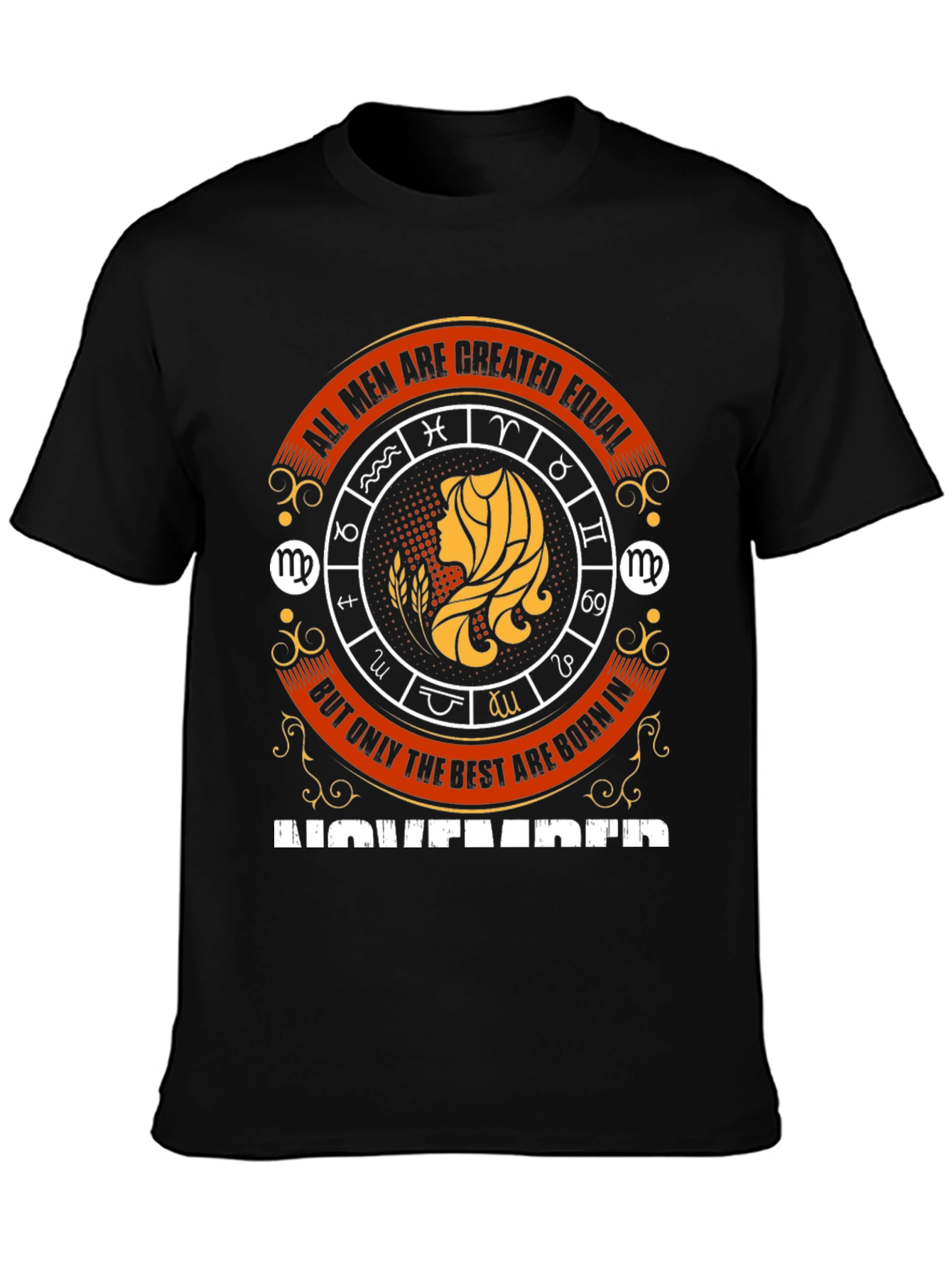 November Zodiac Virgo Mens T-Shirt