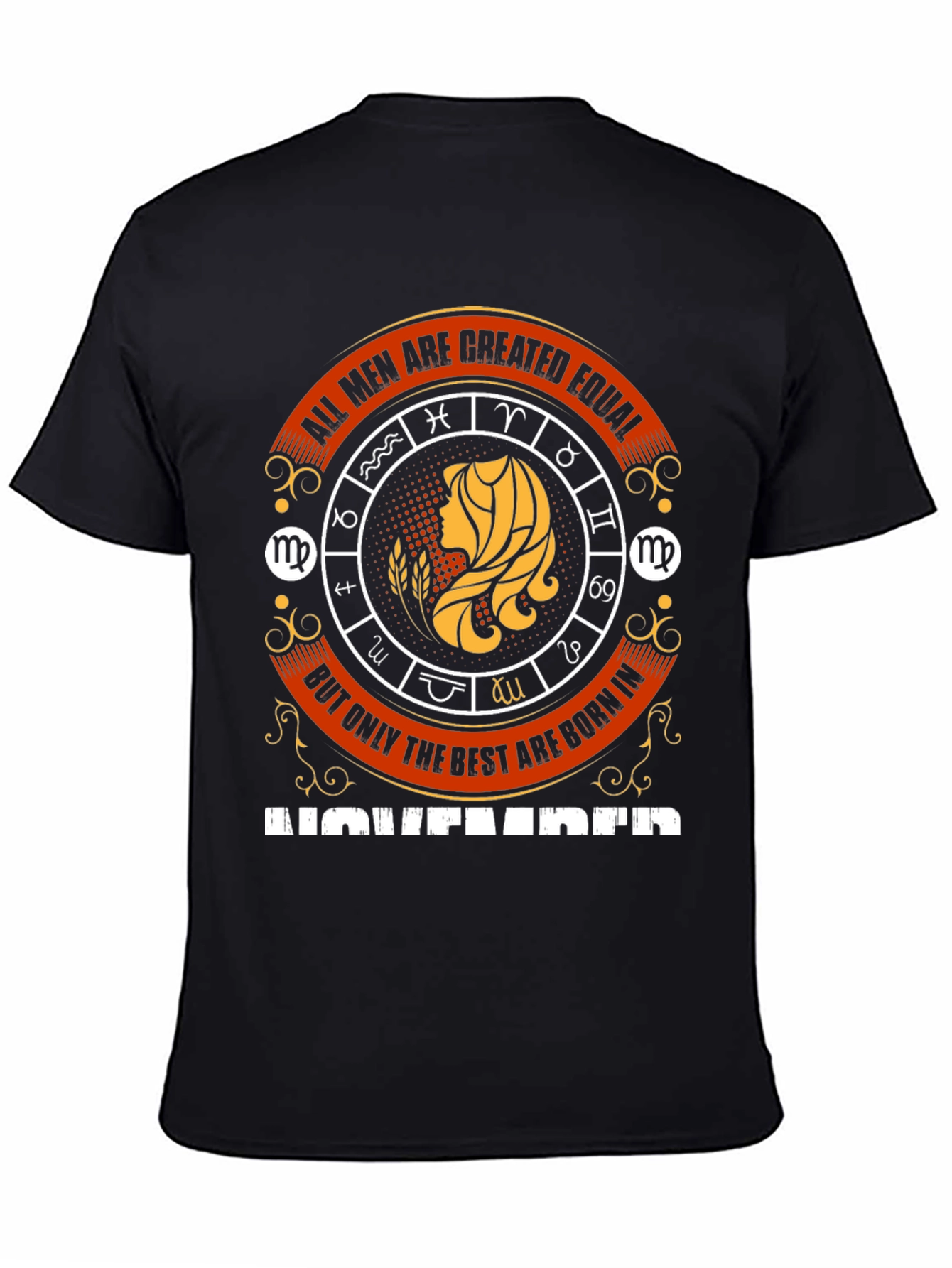 November Zodiac Virgo Mens T-Shirt