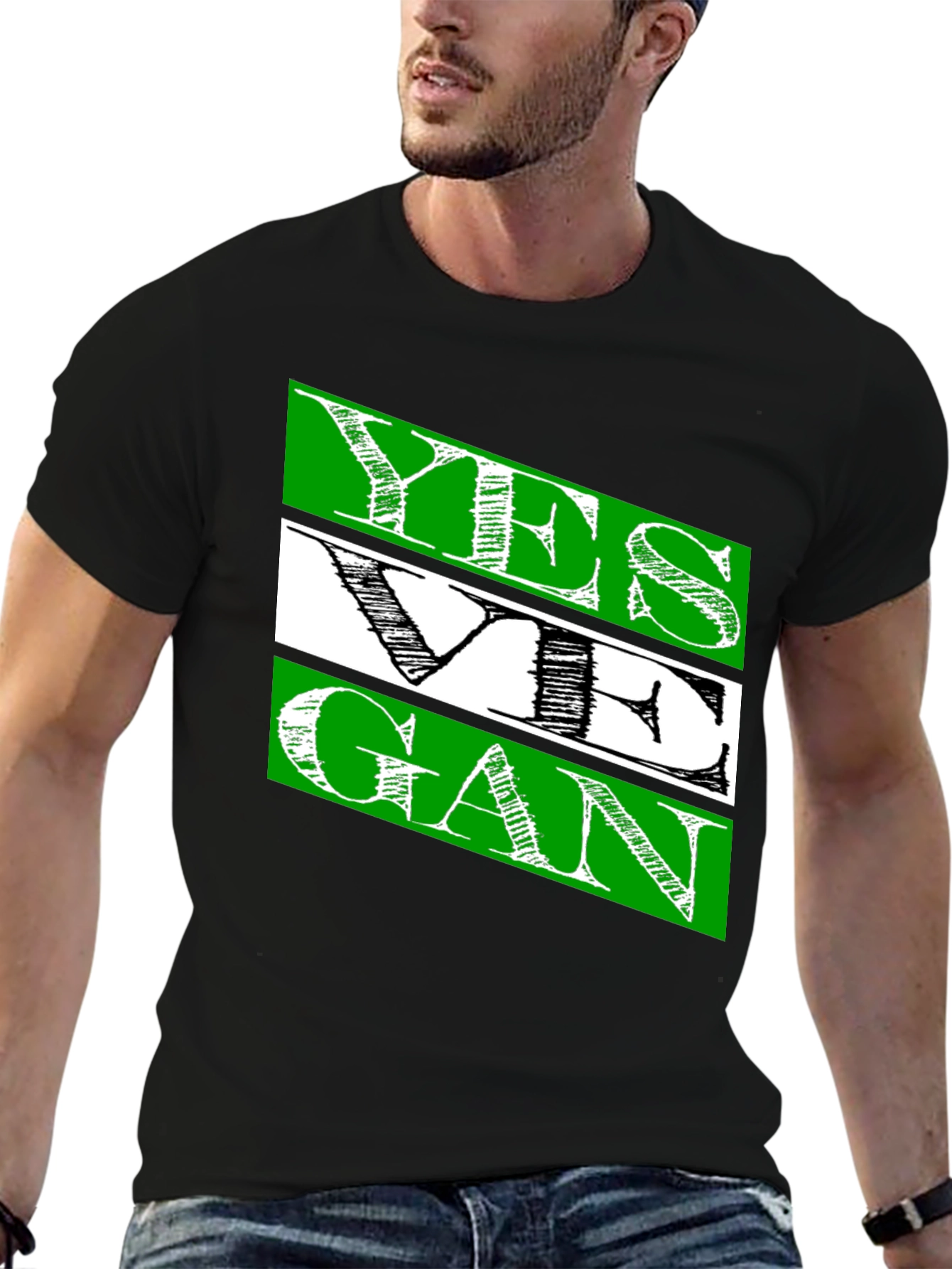 Yes We Gan T-Shirt | Mens Black Cotton Tee