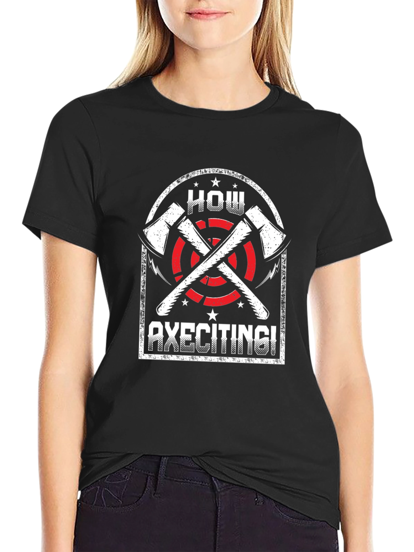 Axe Throwing T-Shirt - How Axeciting! Graphic Tee