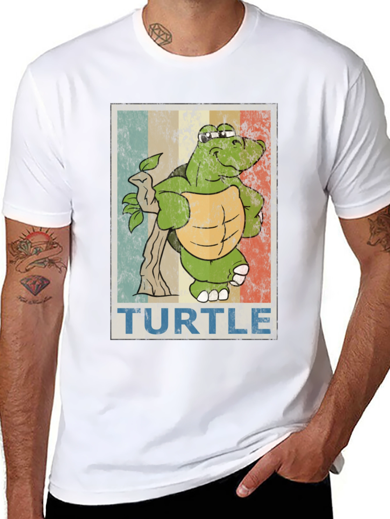 Cool Turtle Graphic T-Shirt
