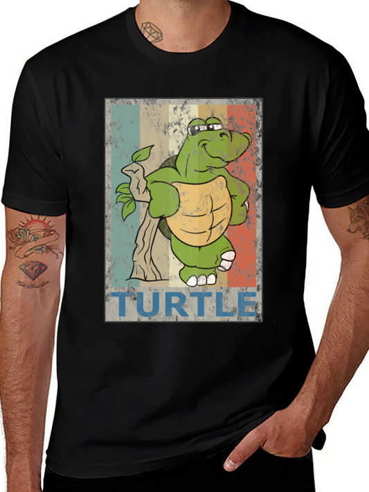 Cool Turtle Graphic T-Shirt