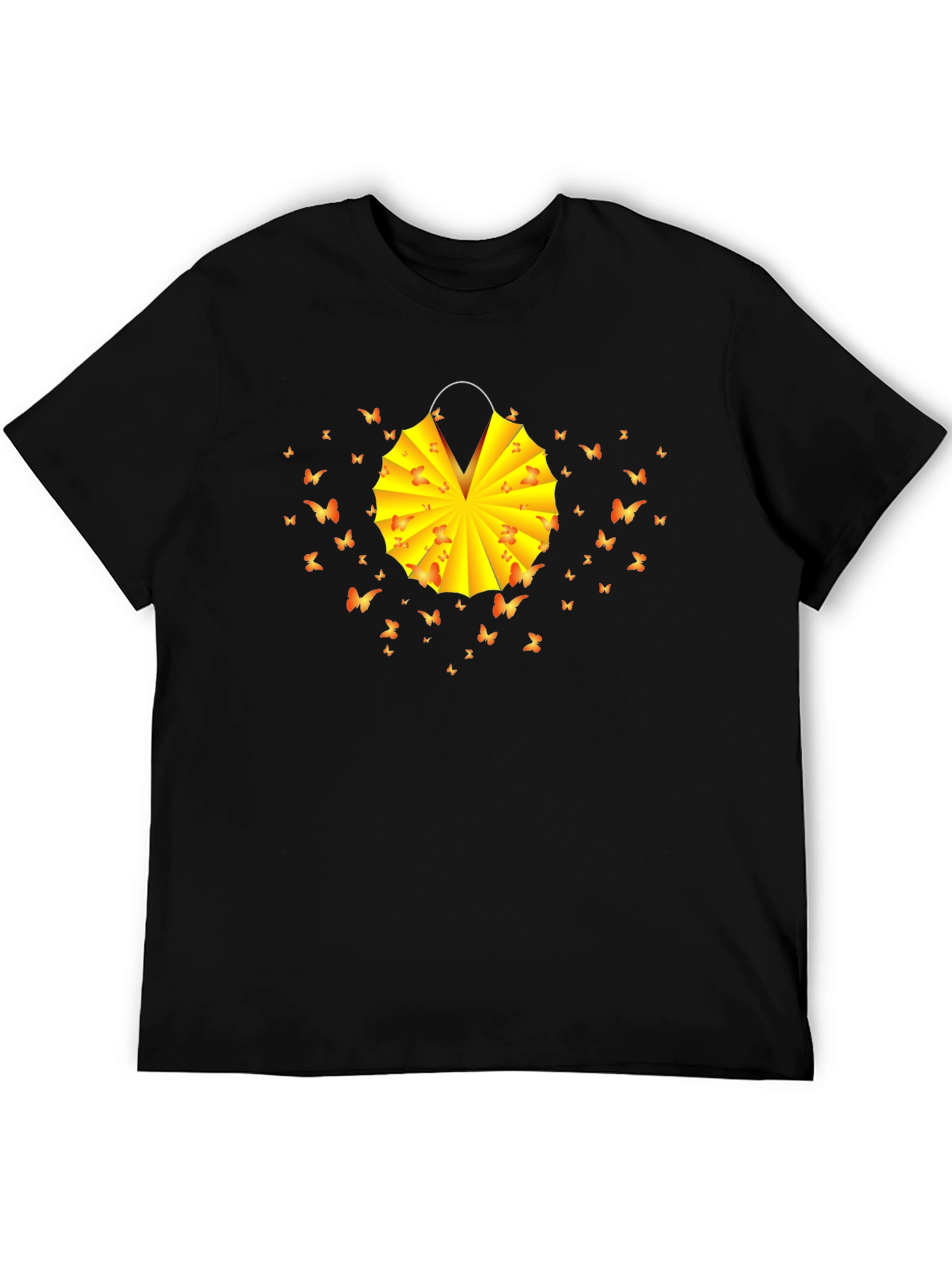Butterfly Lantern Graphic Tee - Soft Cotton Blend